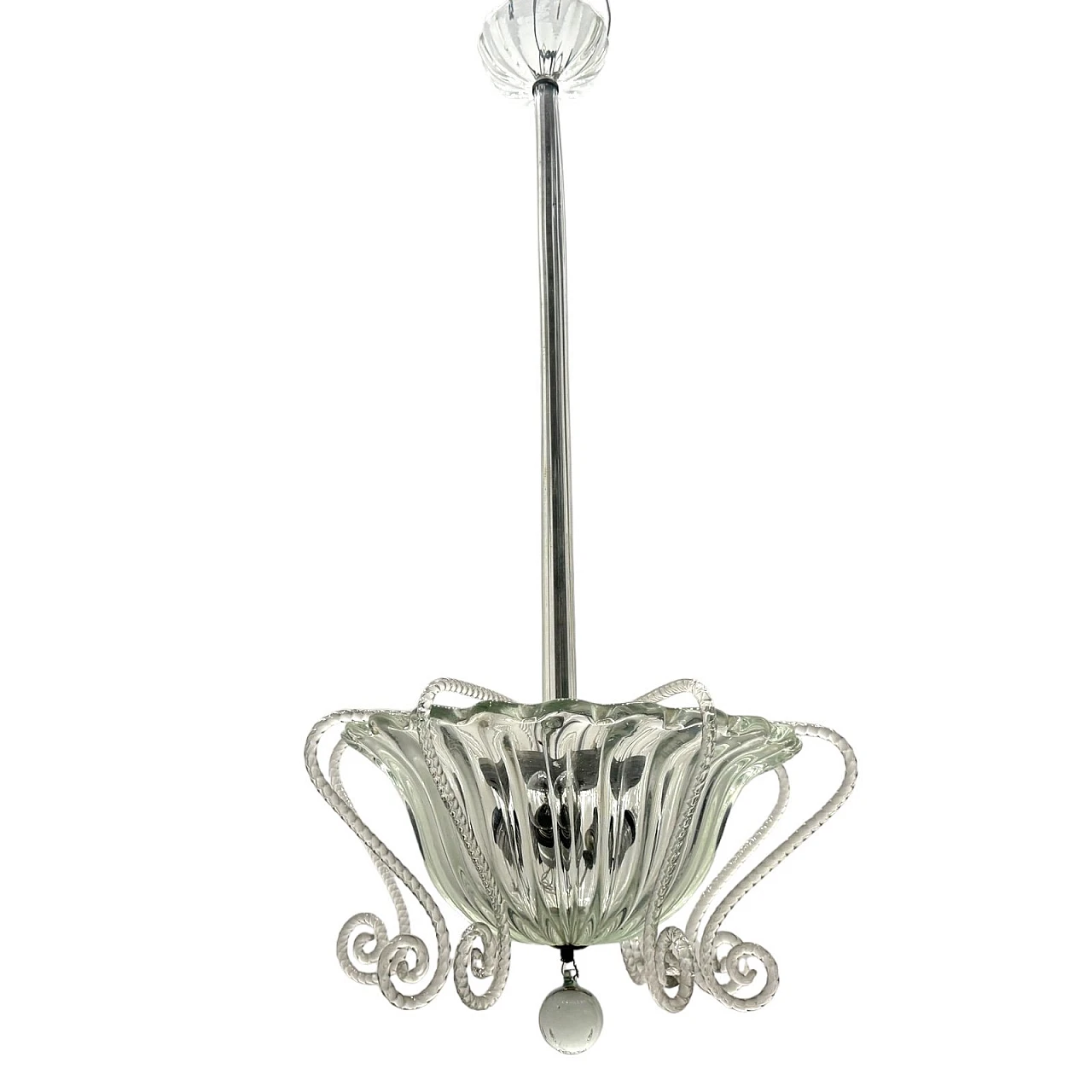 Murano glass ceiling lamp, 1950s 1