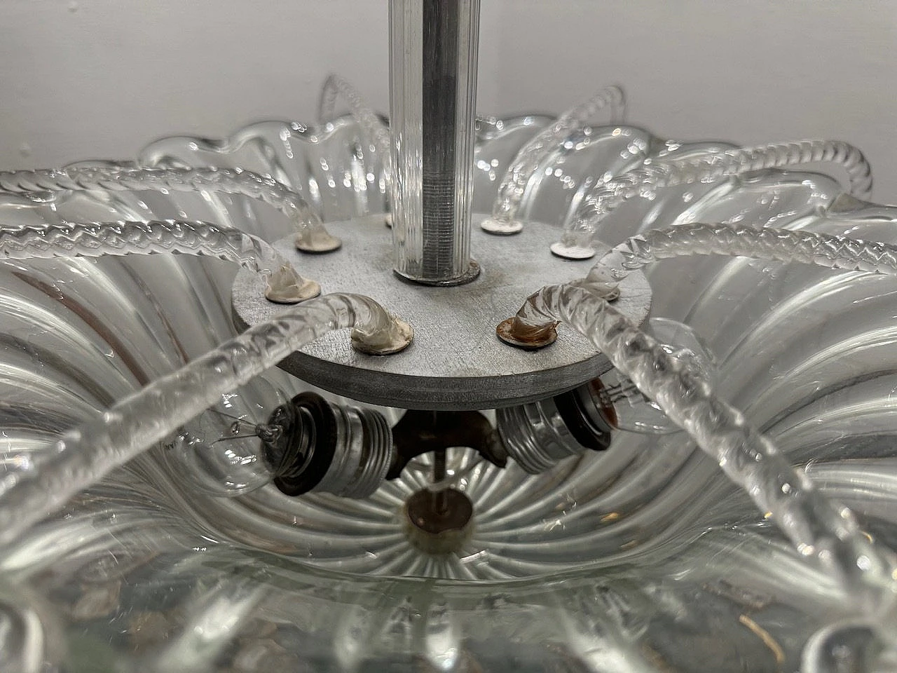 Murano glass ceiling lamp, 1950s 10