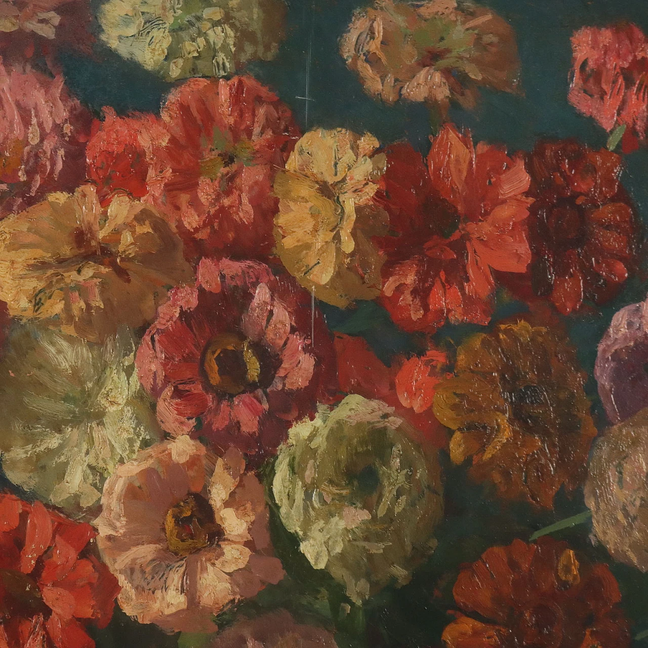Adele Bossi Carozzi, Floral composition, oil on panel 3