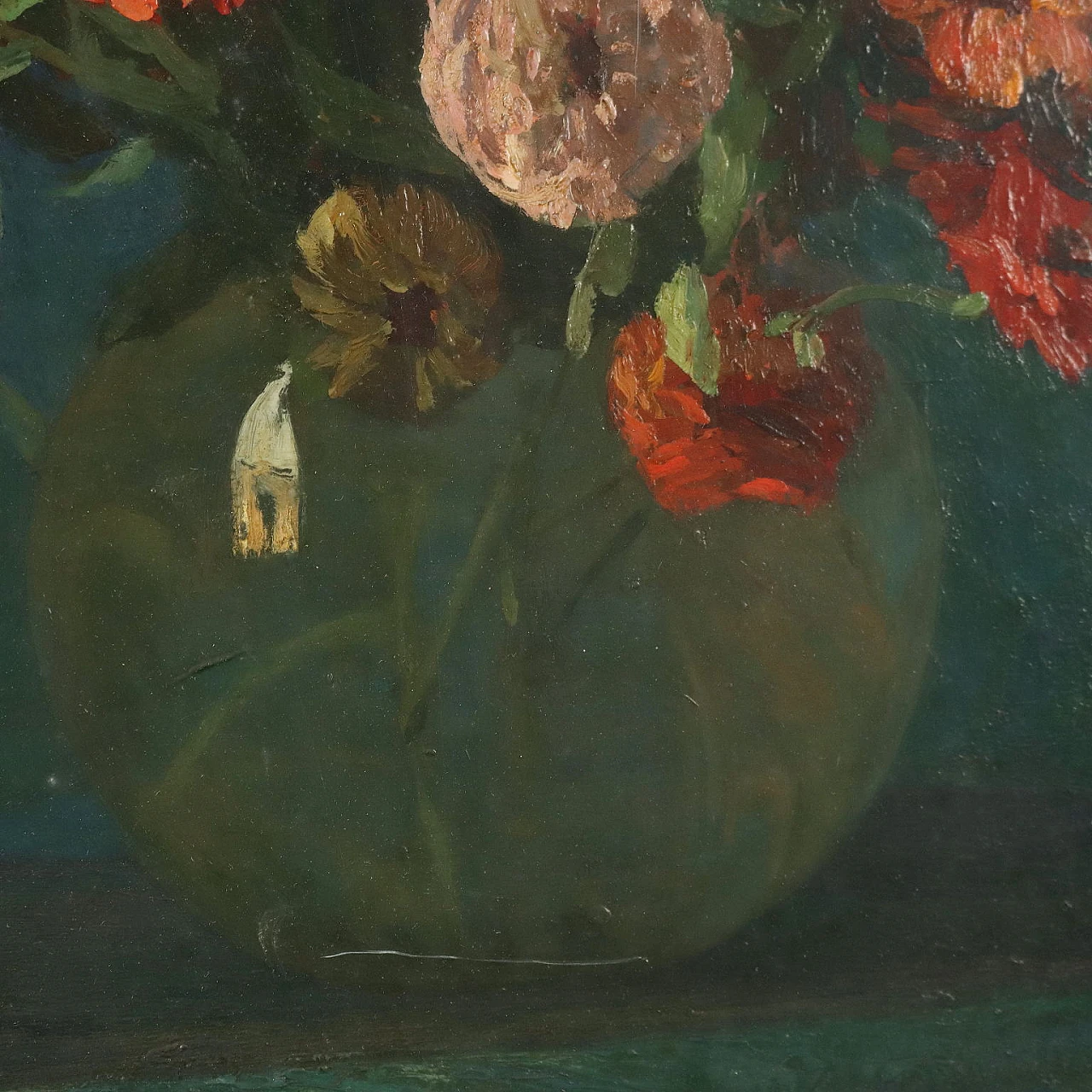 Adele Bossi Carozzi, Floral composition, oil on panel 5