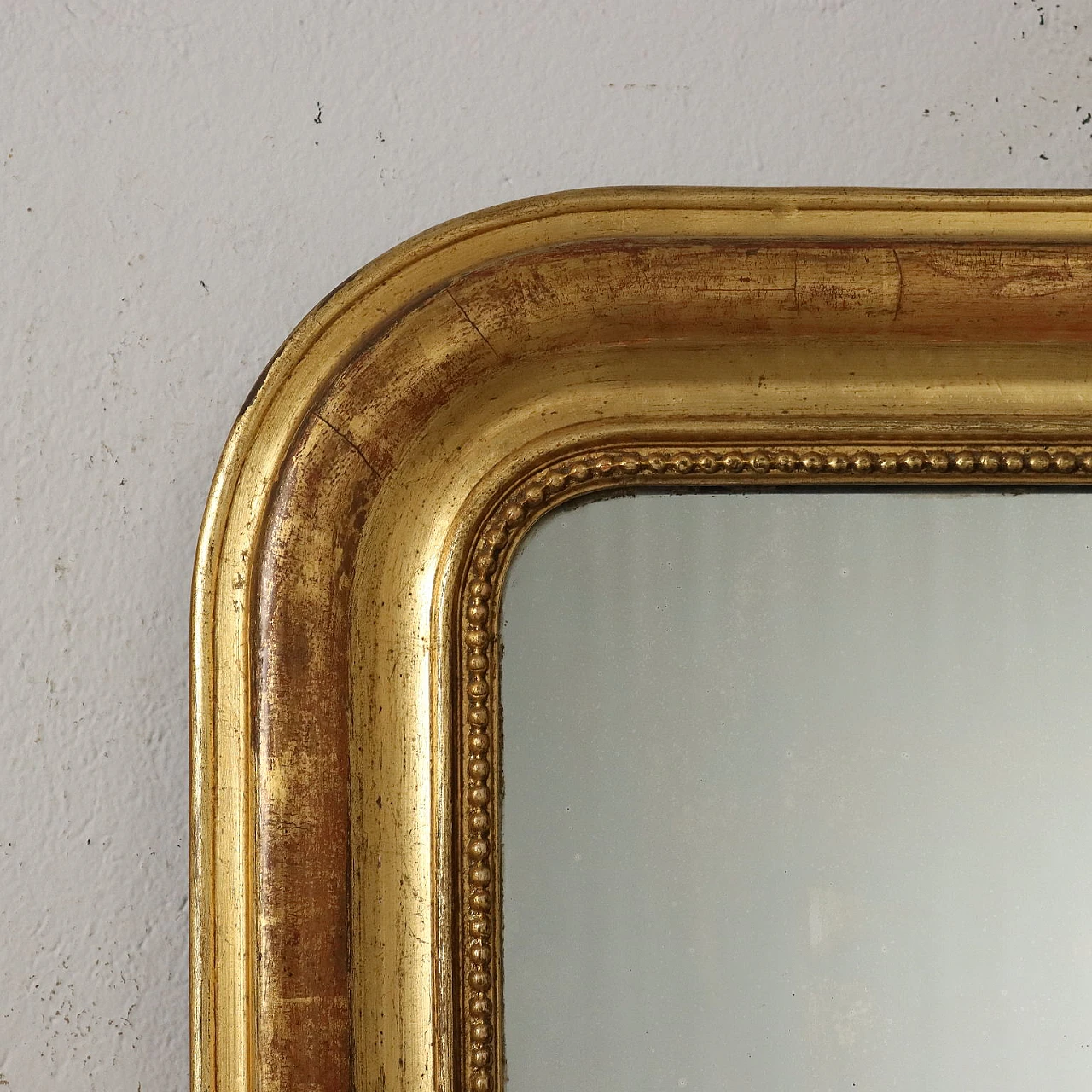 Louis Philippe mirror with gilded poplar frame, 19th century 3