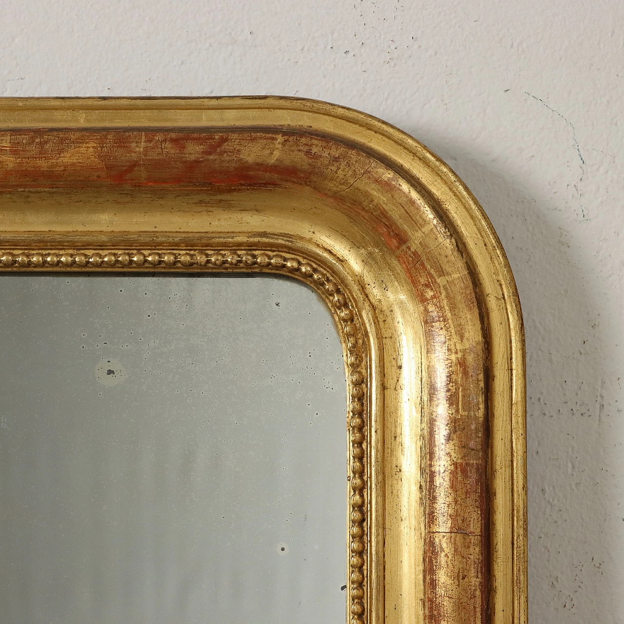 Louis Philippe mirror with gilded poplar frame, 19th century 4
