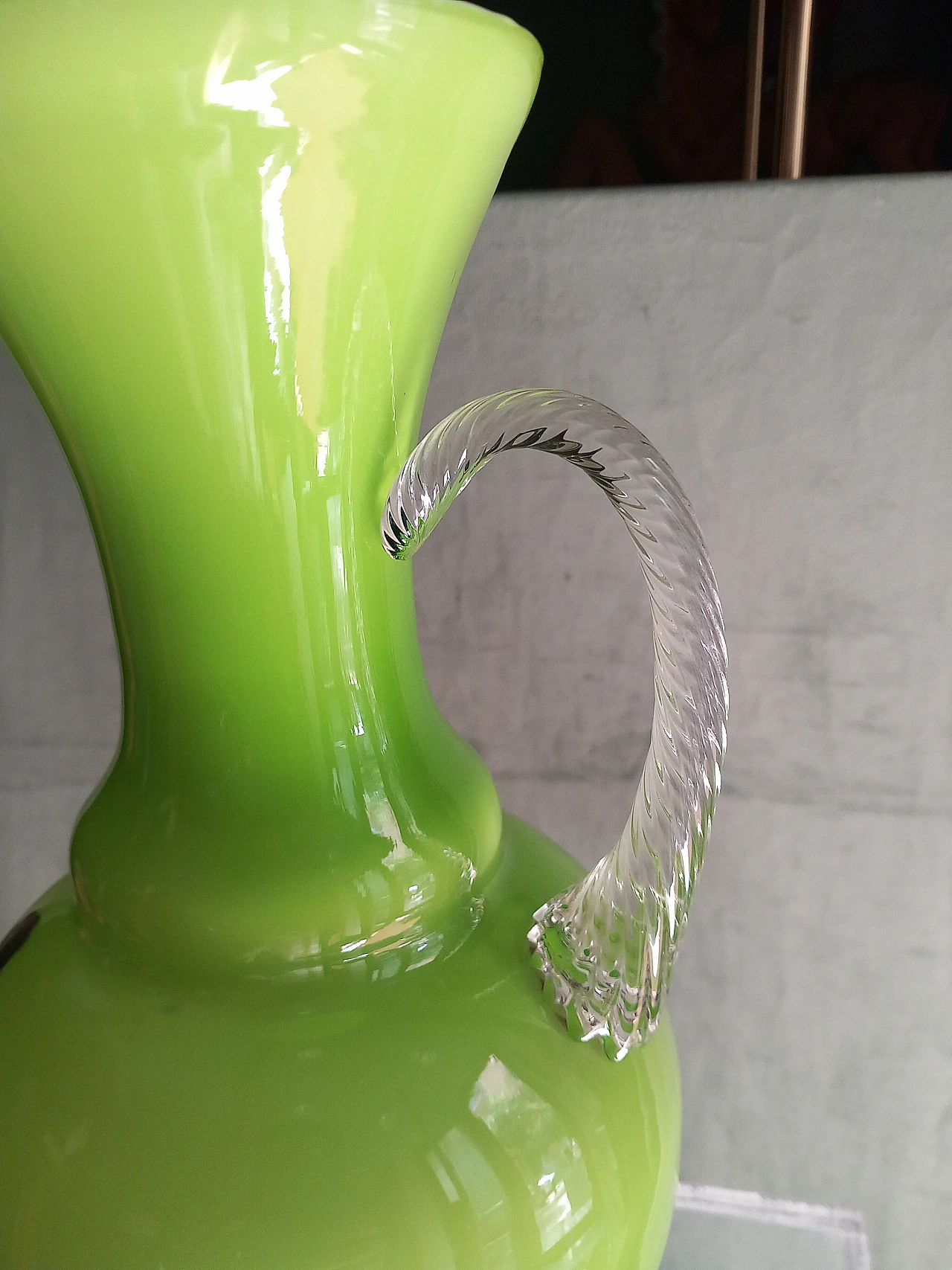 Brocca In Vetro BITZ Kusintha 1,2 Litri Colore Verde - Design A Coste, Progetto Solidale