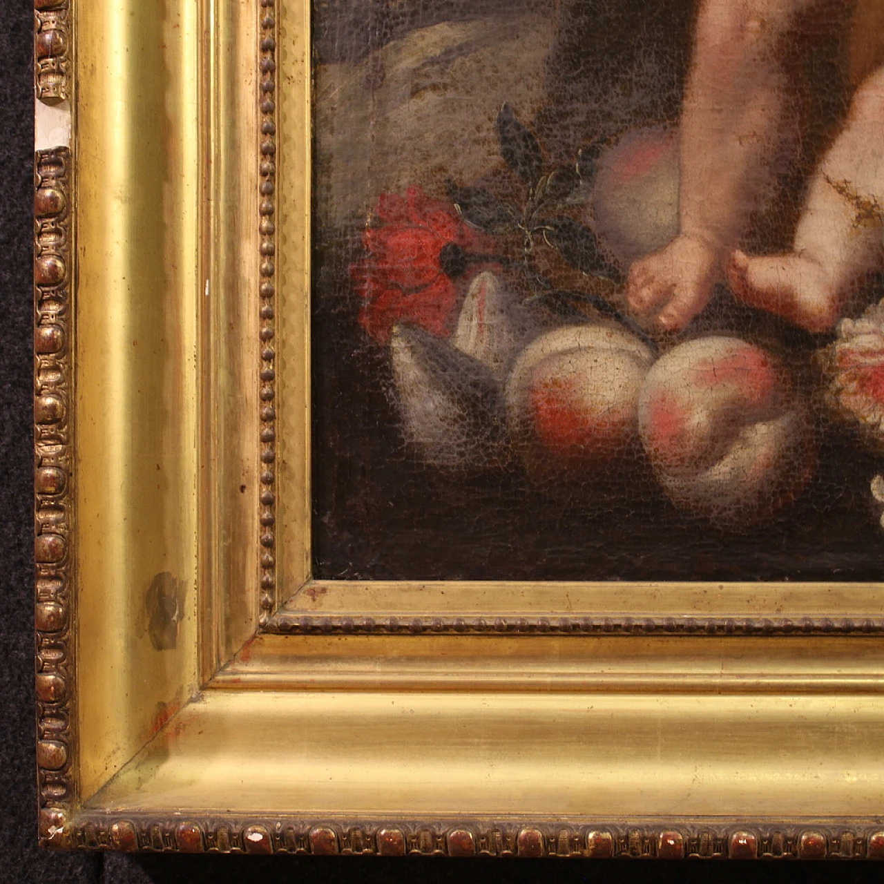 Italian painting Game of Putti, 17th century 5