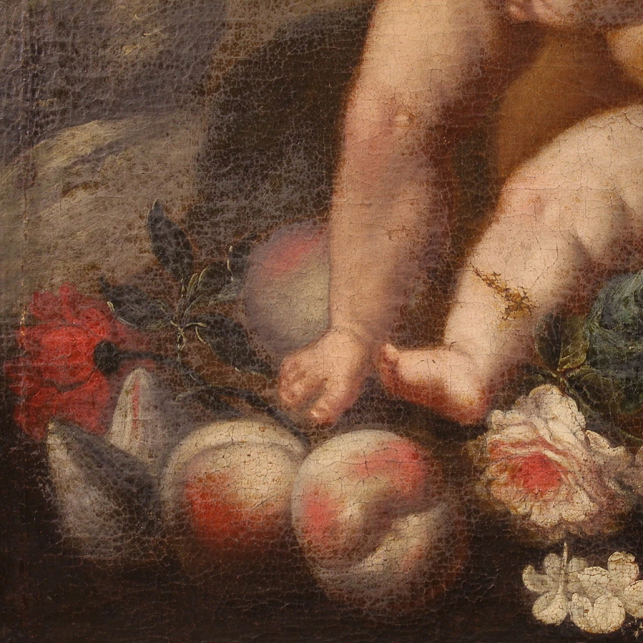 Italian painting Game of Putti, 17th century 14