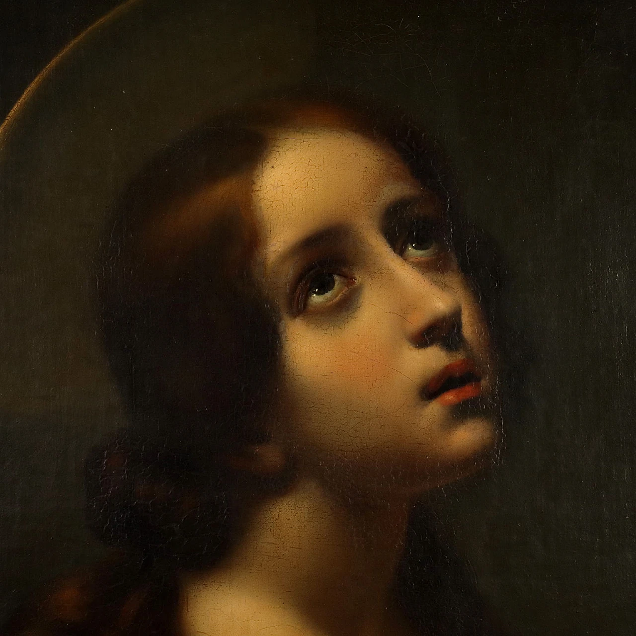 Copy from C. Dolci, Saint Mary Magdalene, oil on canvas, 18th century 3