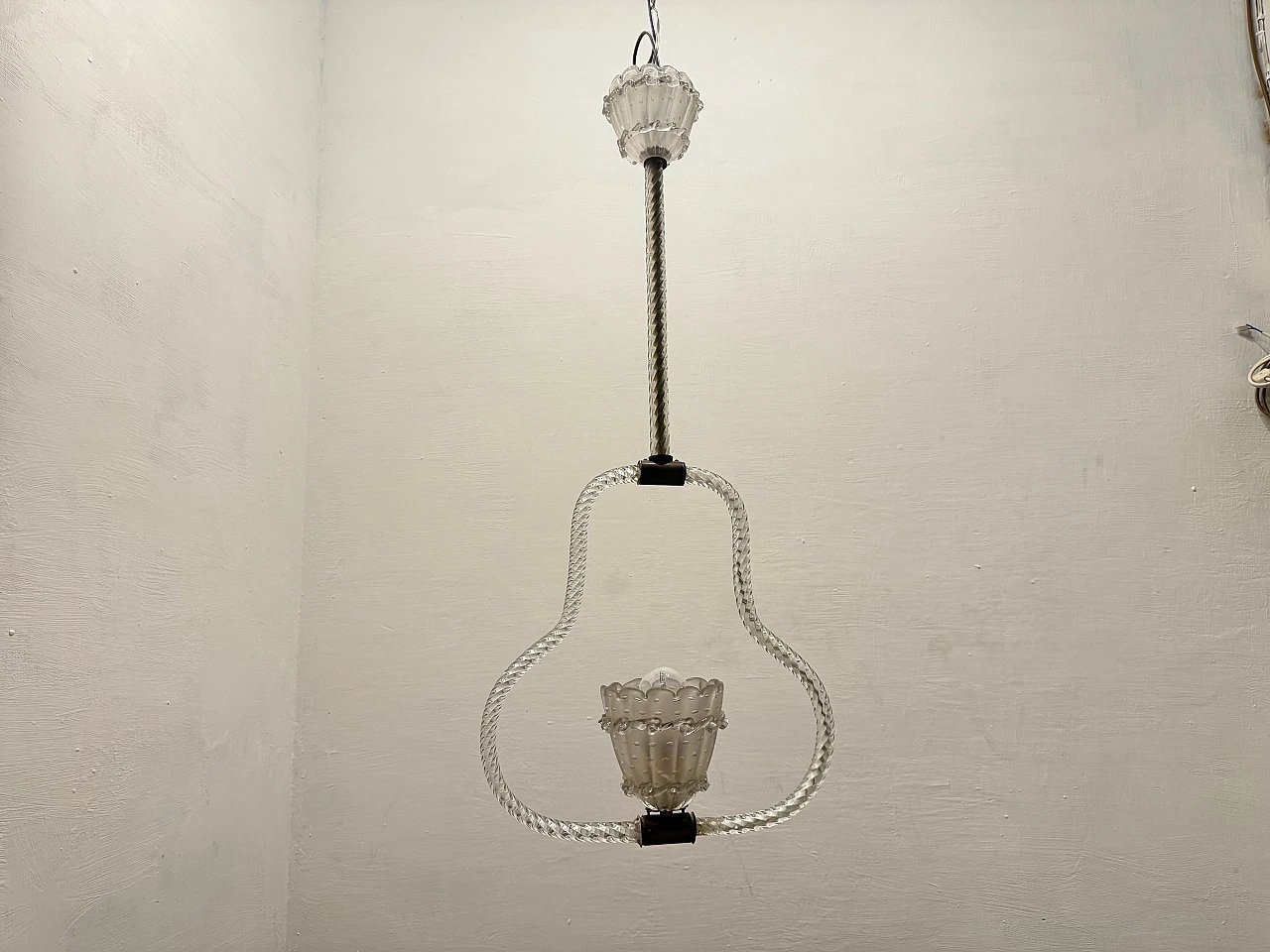 Lampadario in vetro di Murano, Anni '70 2