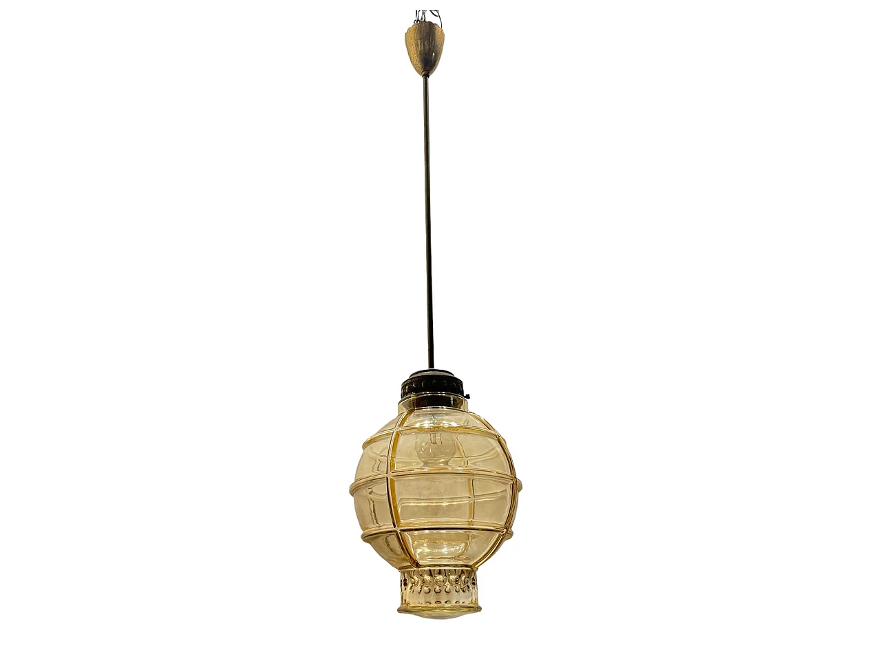Vintage Glass Pendant, 1960s 1