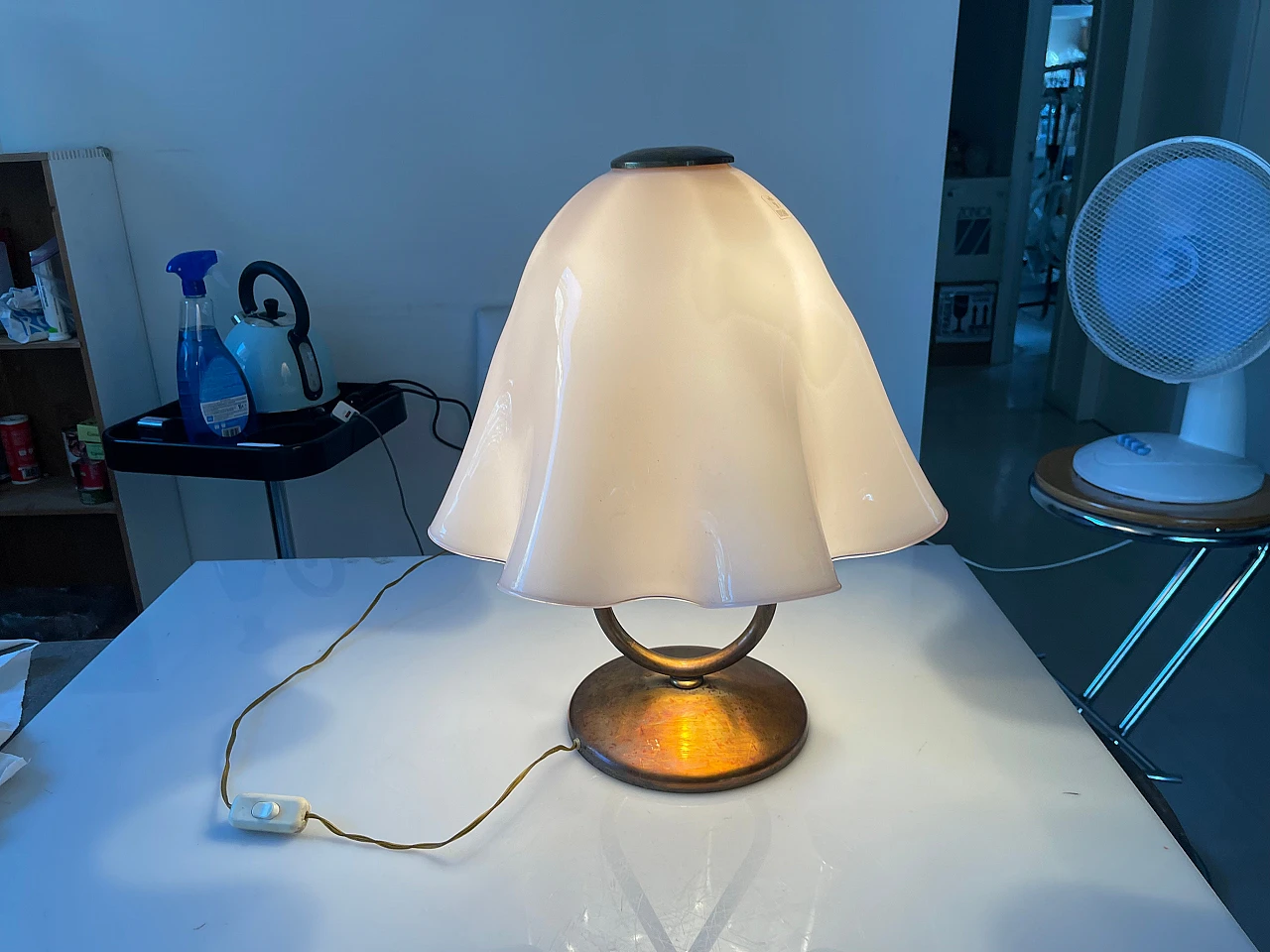 Lampada da tavolo in vetro Maestri di Murano, 1970 2