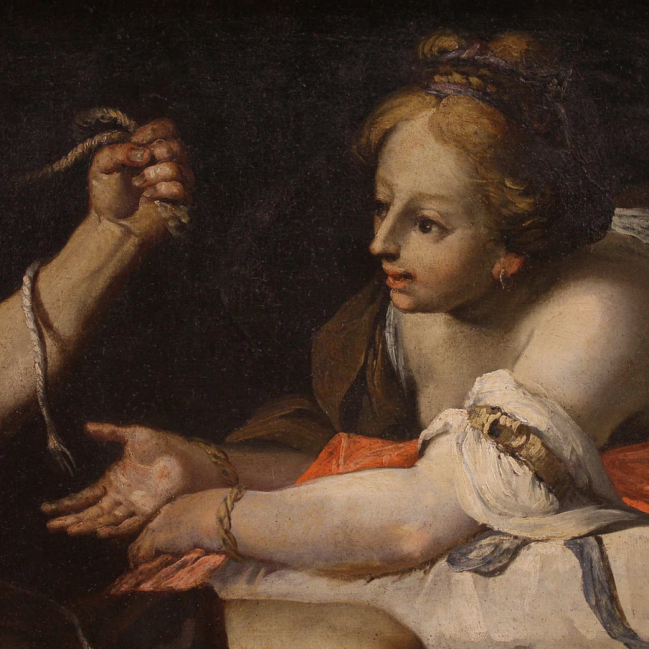 Grande coppia di dipinti italiani del XVII secolo 8