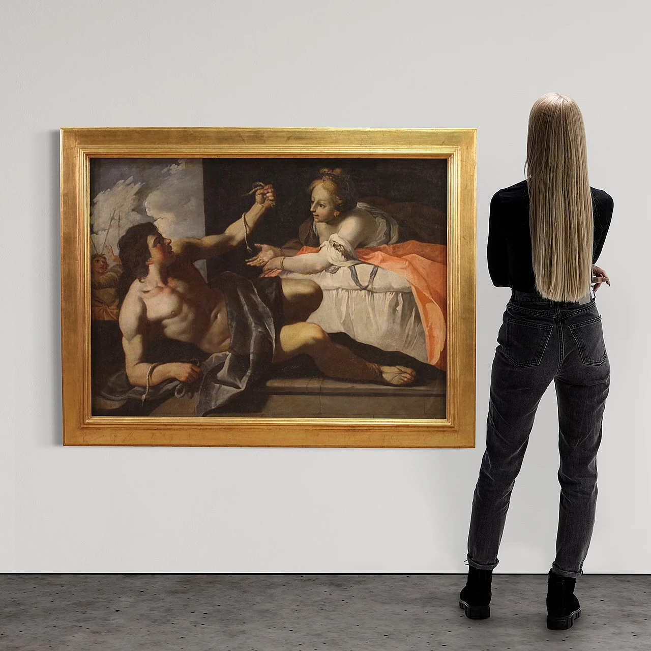 Grande coppia di dipinti italiani del XVII secolo 15