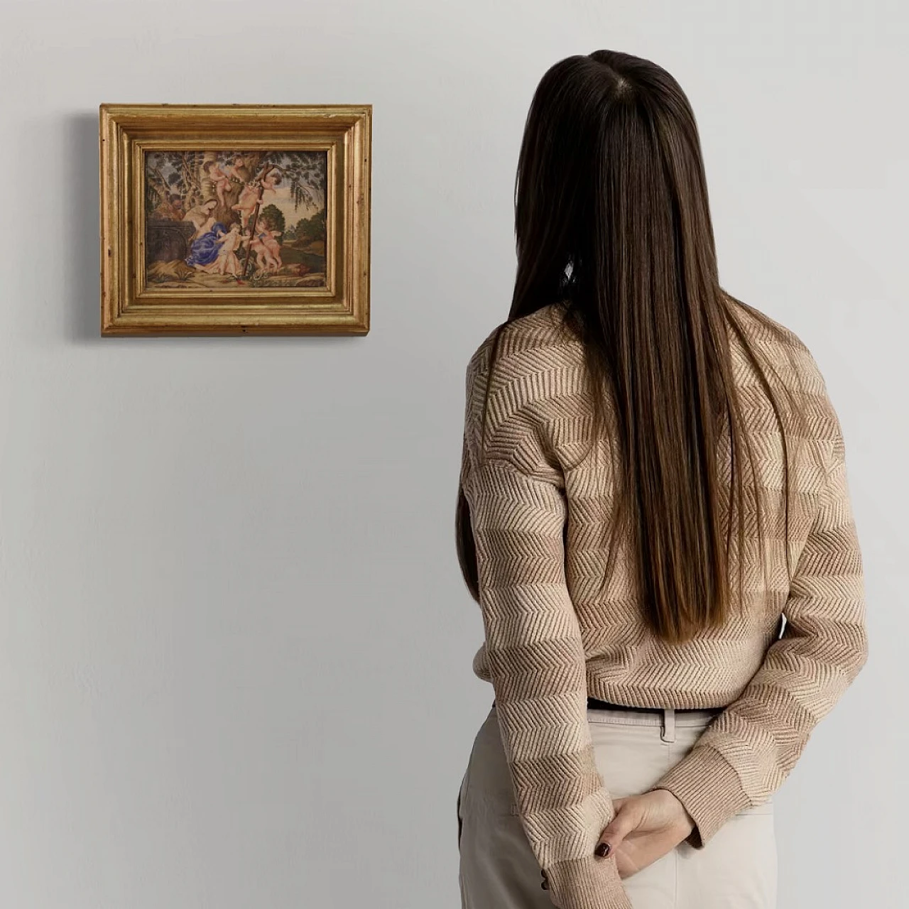 Rare religious painting on parchment from the 17th century 1