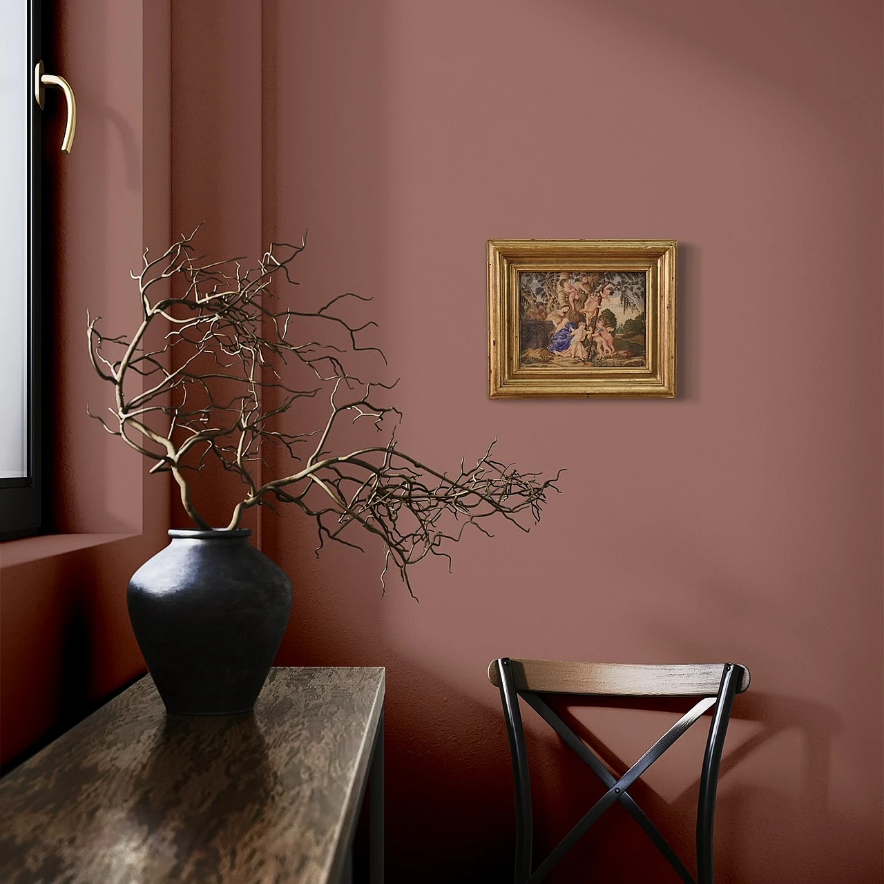 Rare religious painting on parchment from the 17th century 14