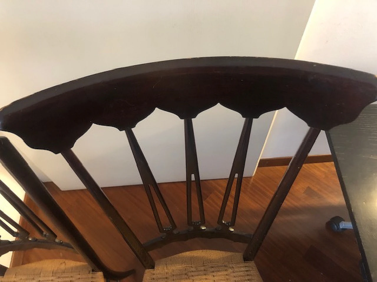 Coppia sedie Chiavarine schienale alto anni 50/60 5