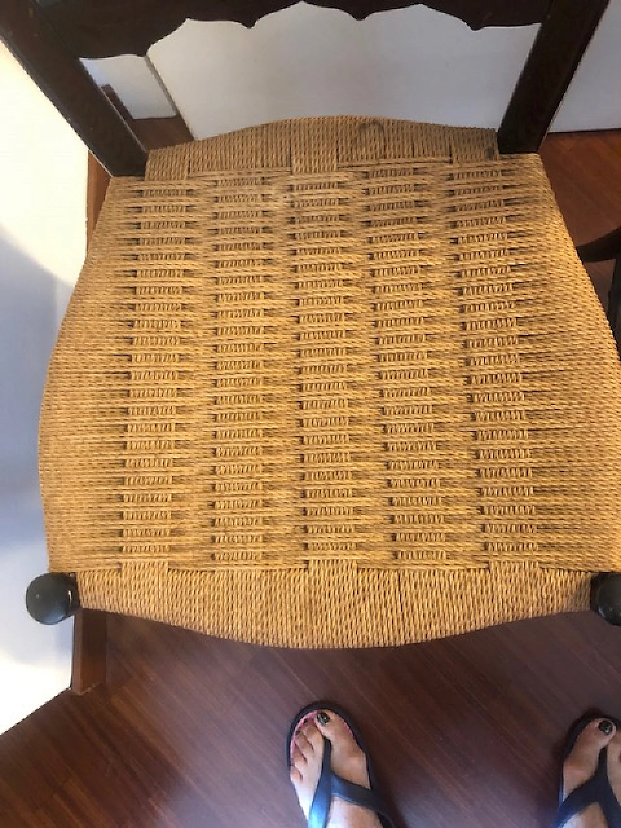 Coppia sedie Chiavarine schienale alto anni 50/60 9