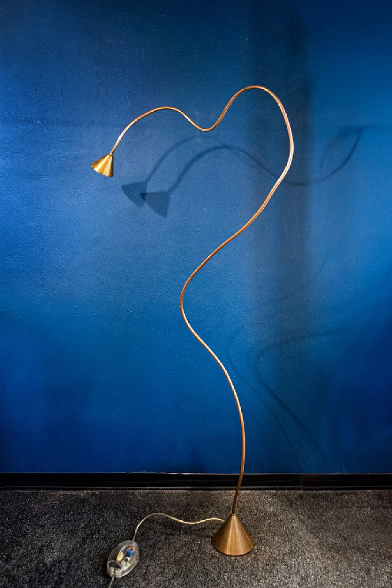 Lampada da terra Papiro di Sergio Calatroni per Pallucco, anni '80 1