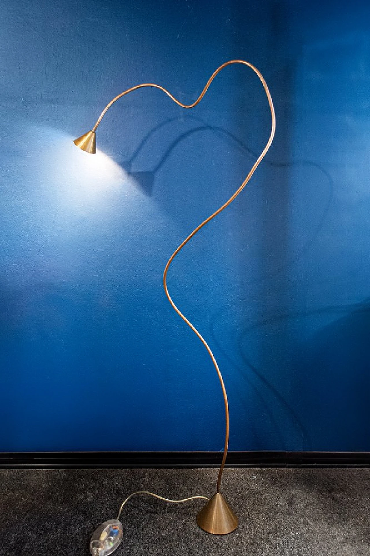 Lampada da terra Papiro di Sergio Calatroni per Pallucco, anni '80 2