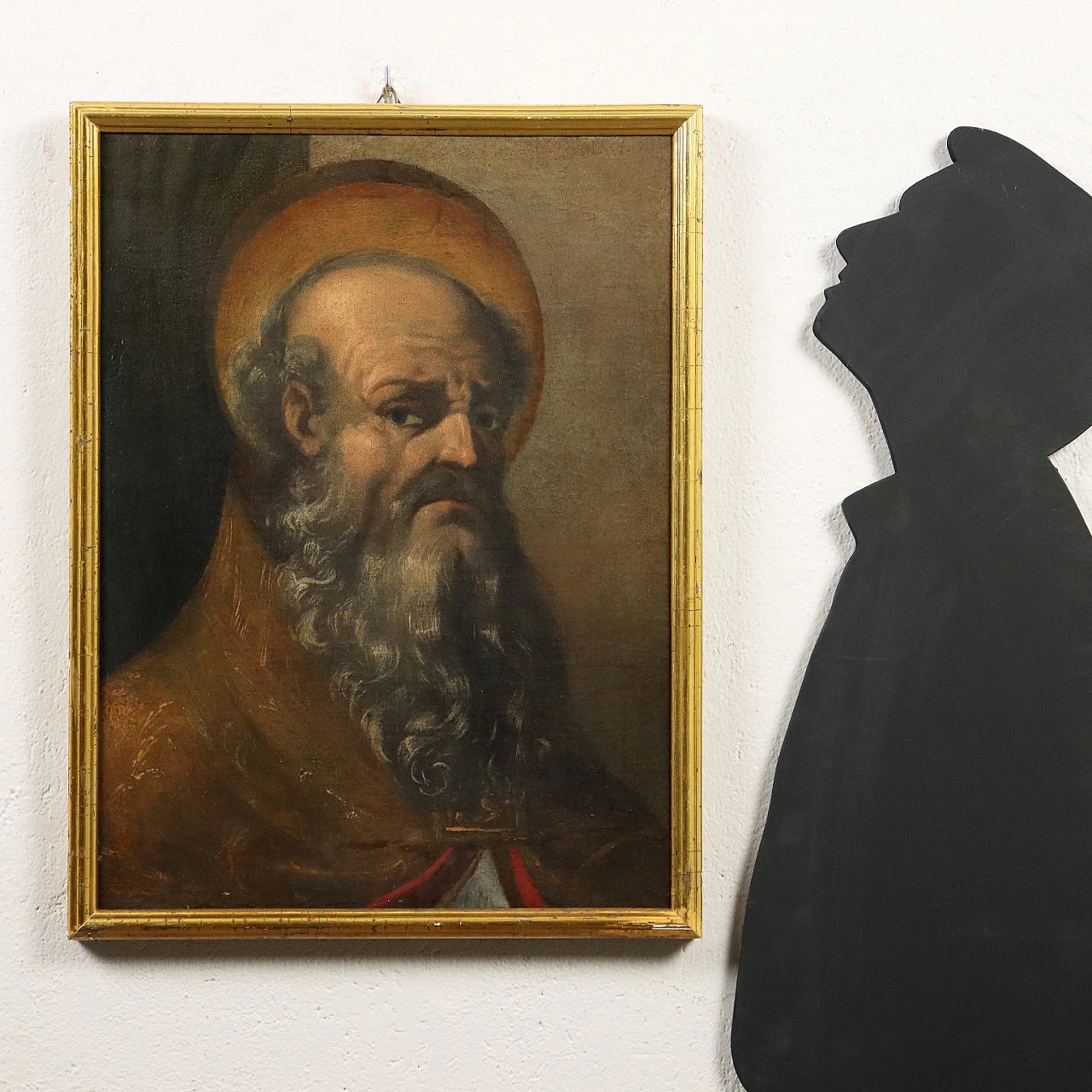 Volto di Santo, olio su tela, '600 2