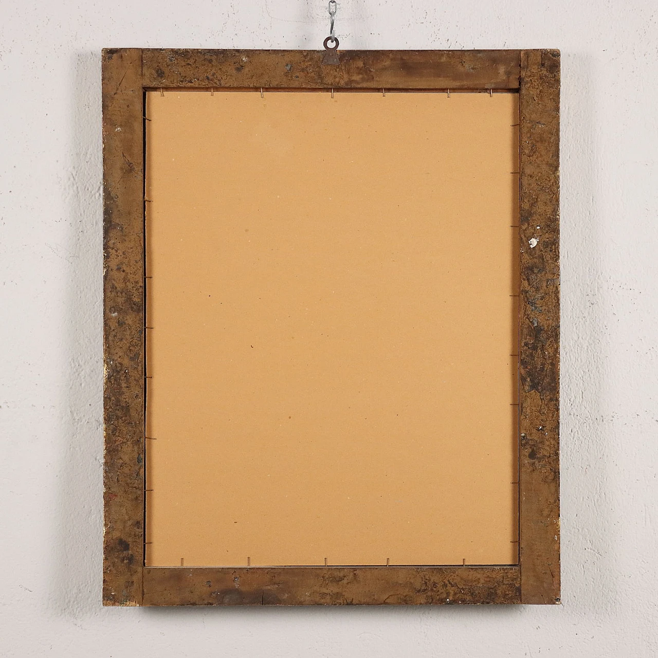 Neo-Renaissance style carved, gilded and painted wood mirror 8