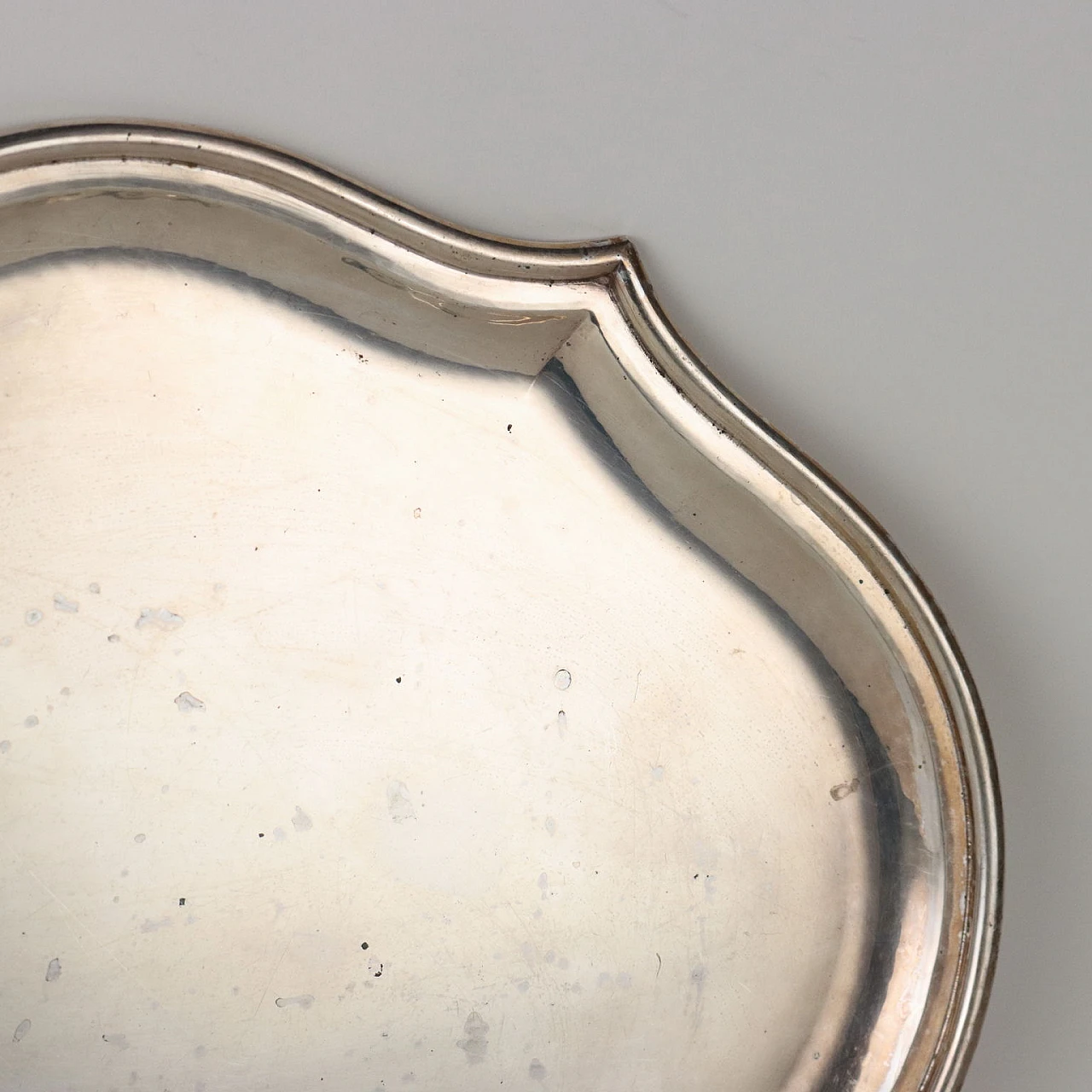 Shaped silver tray by Roberto Mugnai, 1970s 3