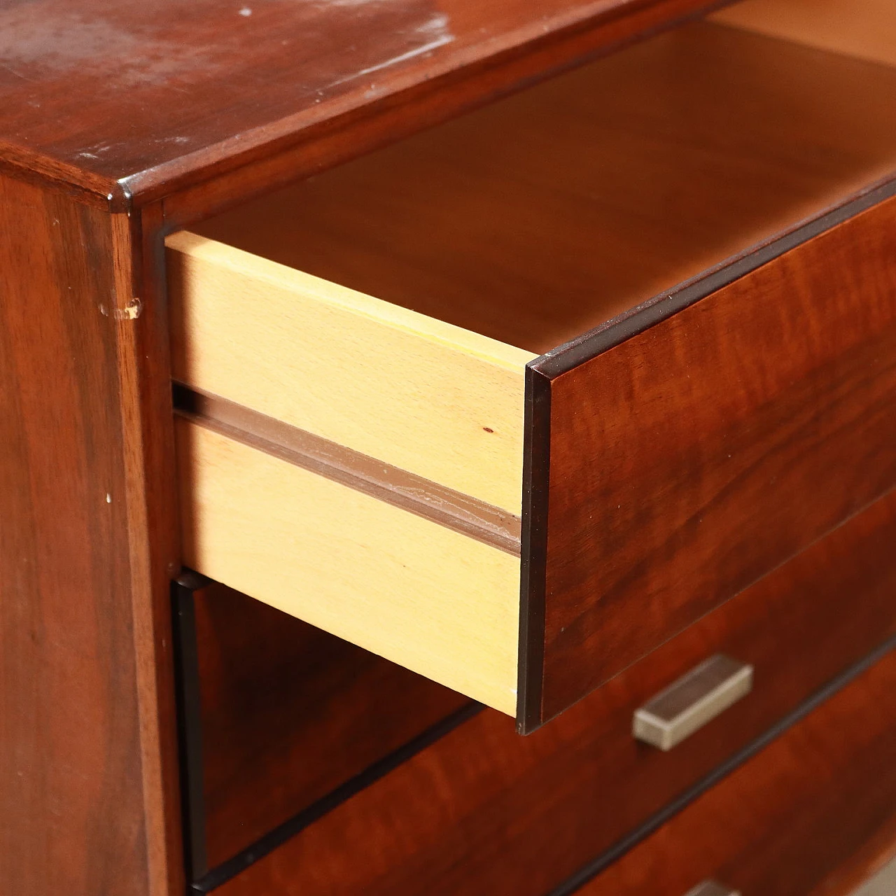 Living room cabinet in walnut veneer by Formanova, 1970s 7