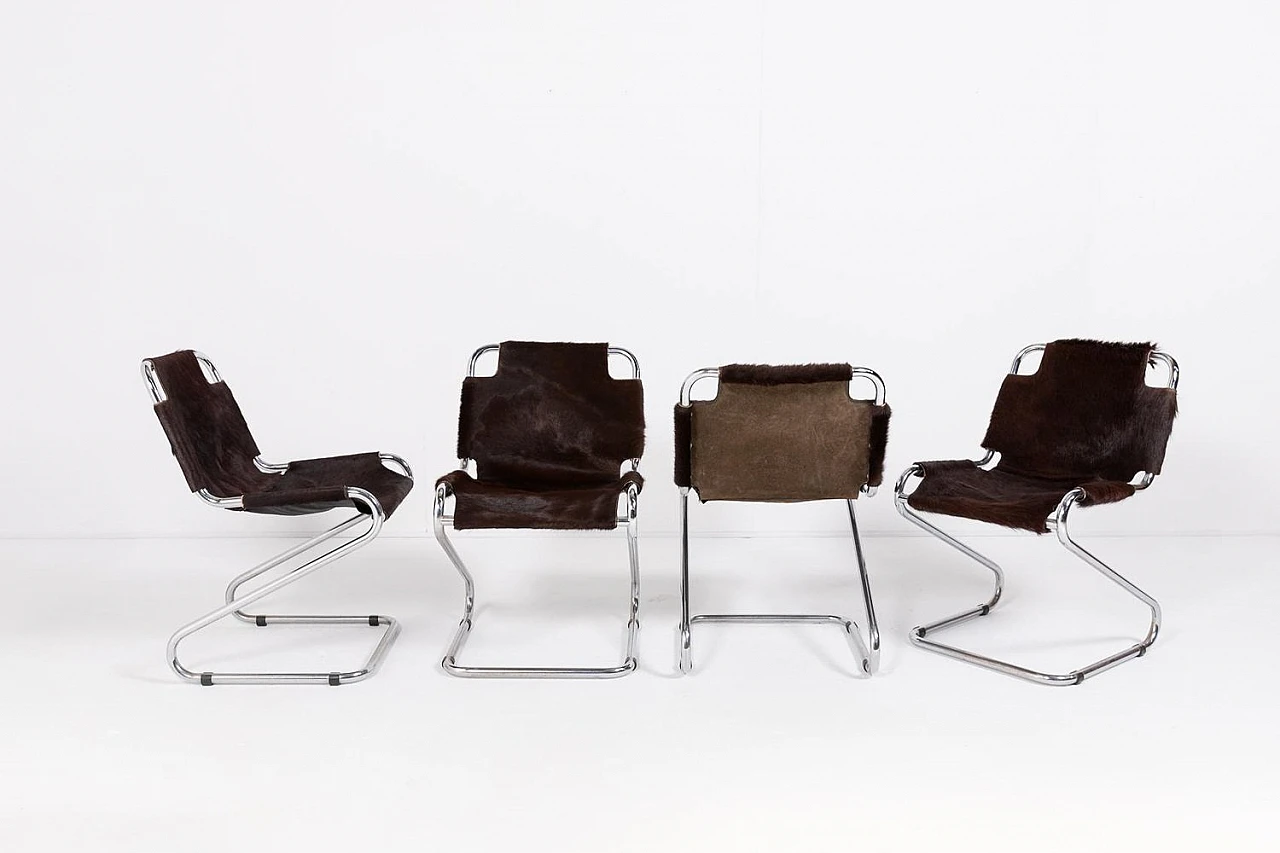 Italian Modern Chairs, 1970s, Set of 4 2