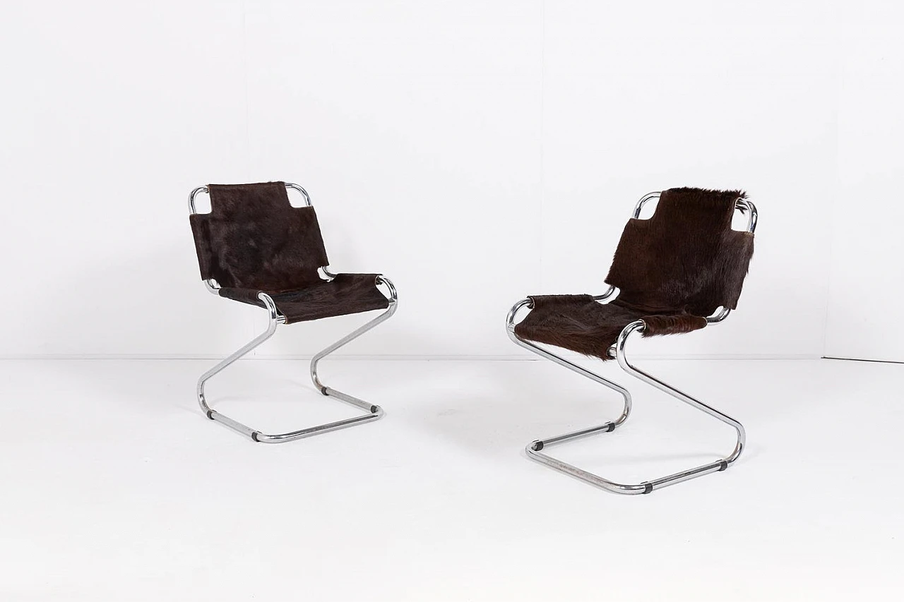 Italian Modern Chairs, 1970s, Set of 4 3