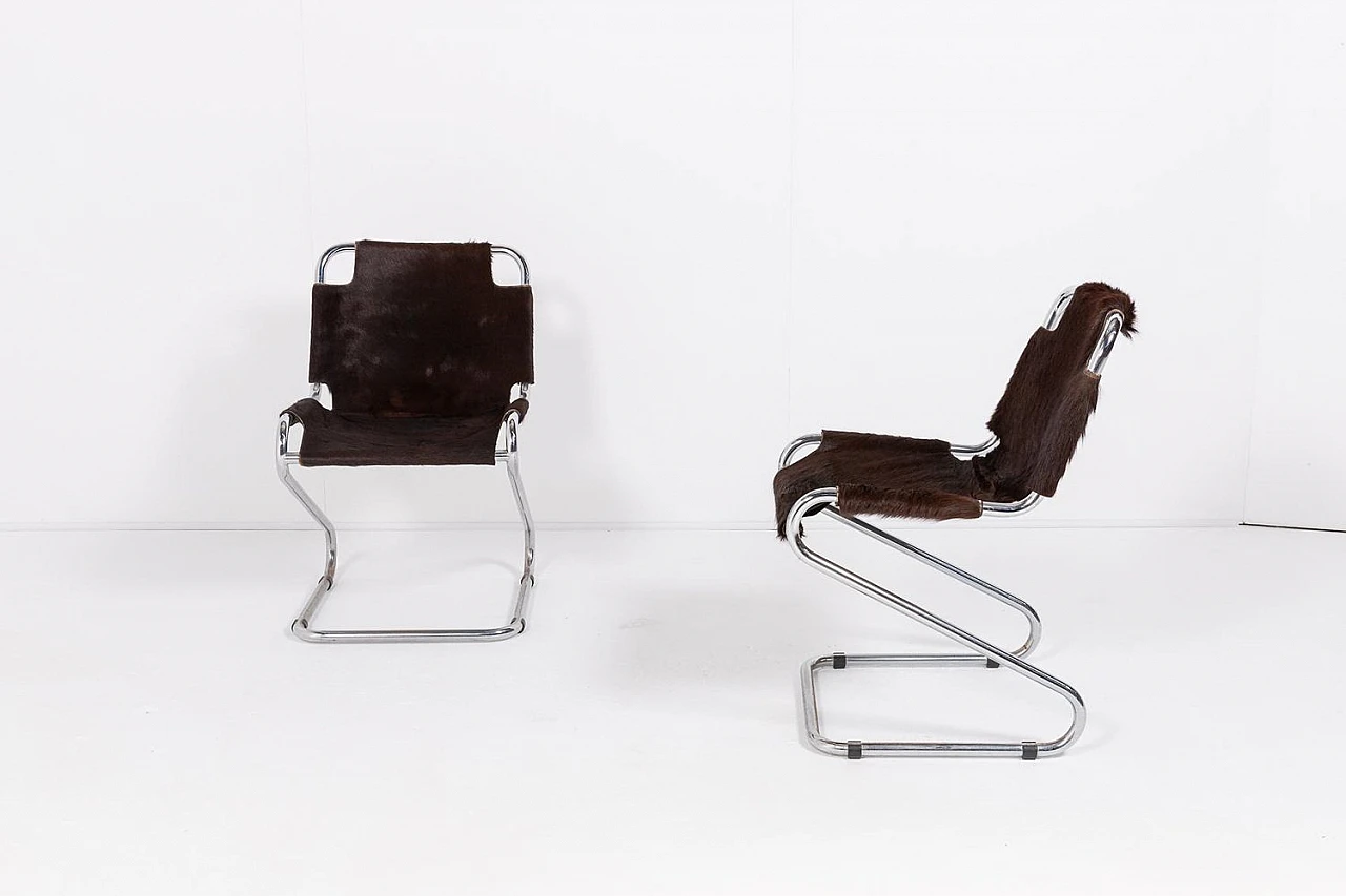 Italian Modern Chairs, 1970s, Set of 4 4