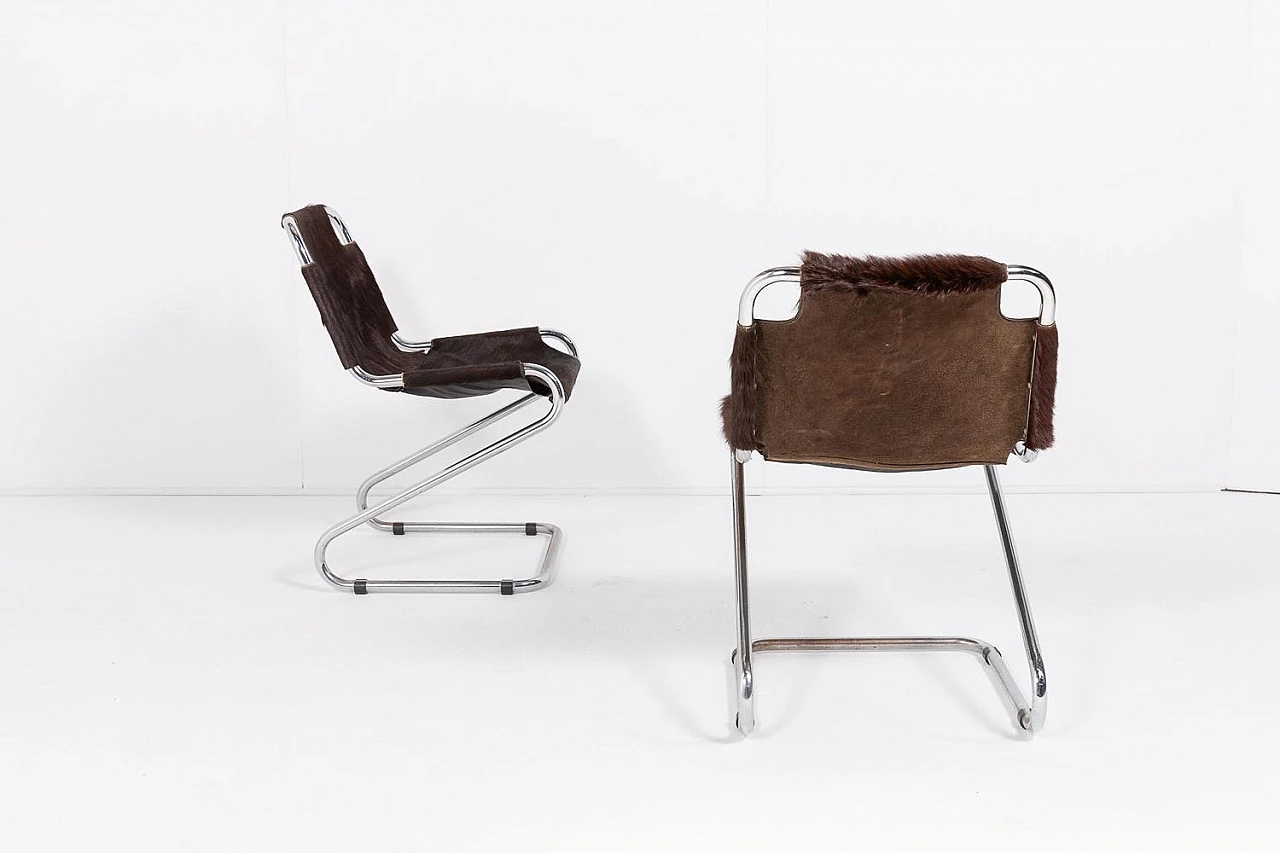 Italian Modern Chairs, 1970s, Set of 4 6
