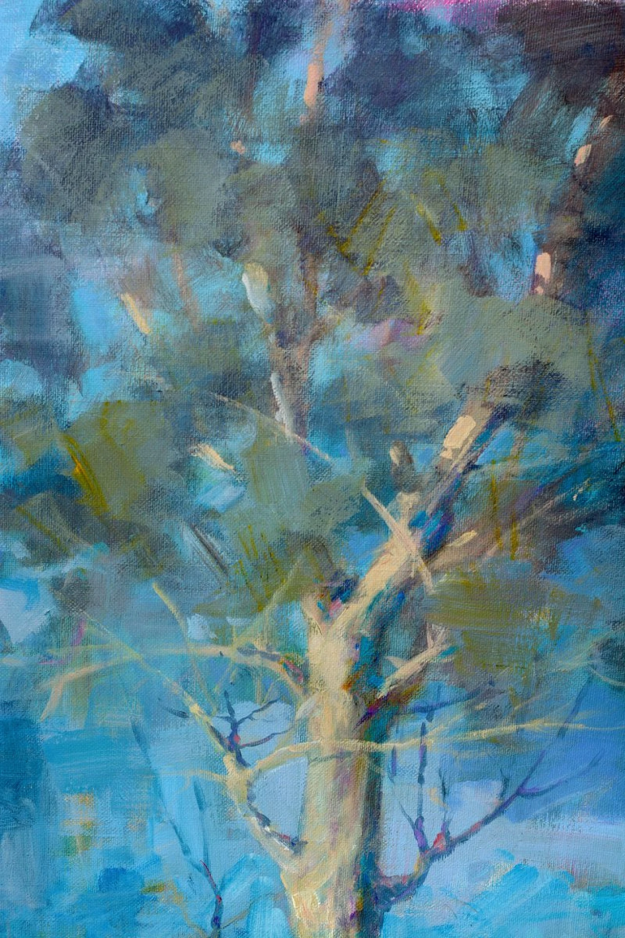 Alfonso Pragliola, Blue Metamorphosis, Olio su tela, 2021 4