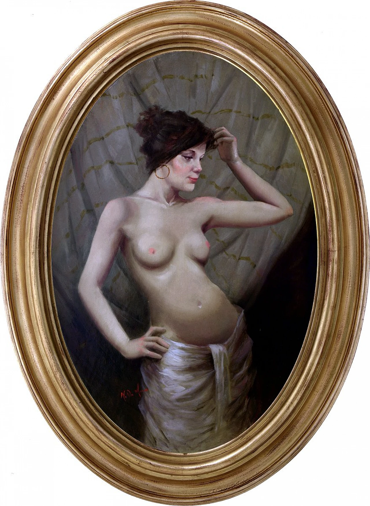 Nicola De Marco, La Maliziosa, Olio su tela, In cornice 1