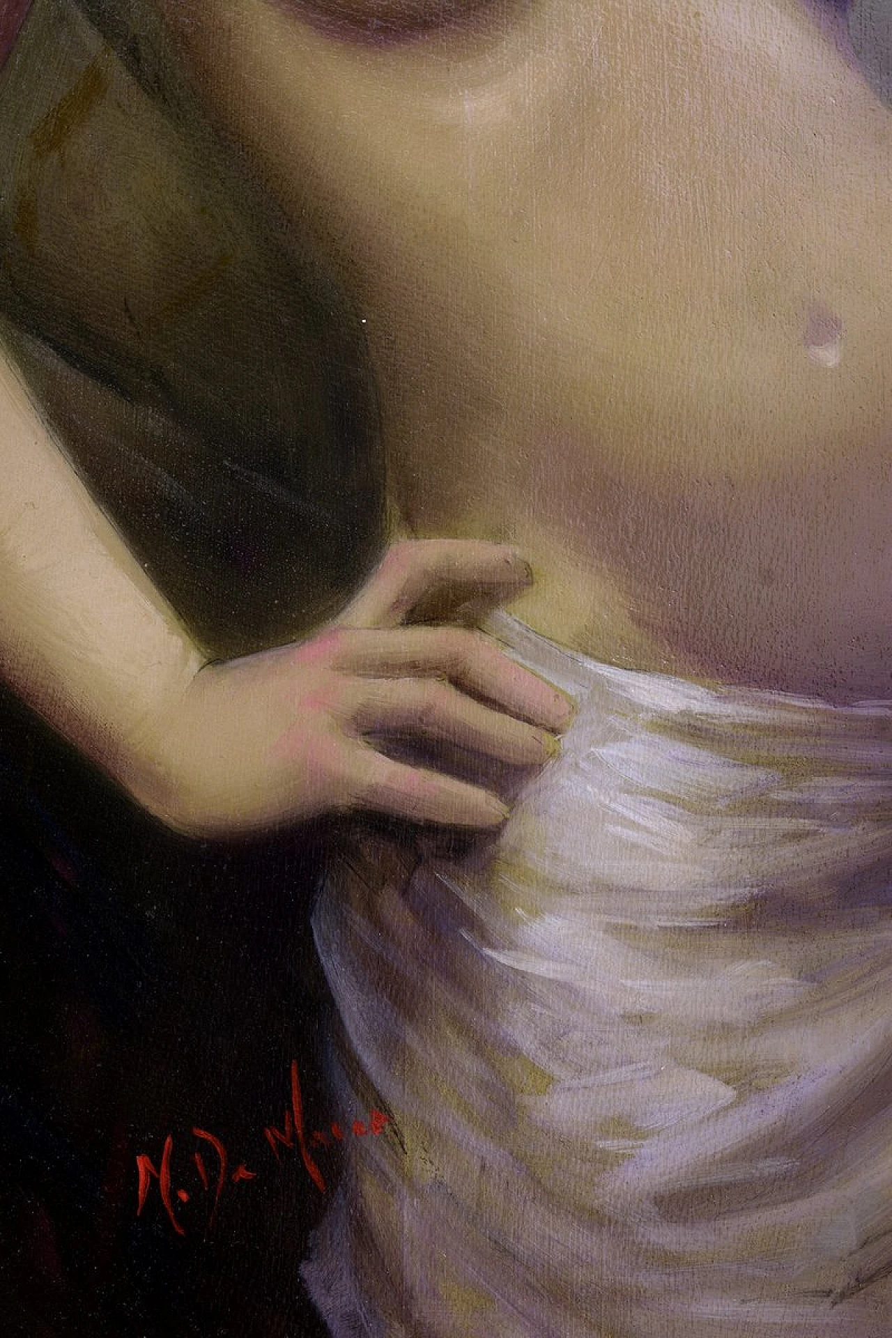 Nicola De Marco, La Maliziosa, Olio su tela, In cornice 3