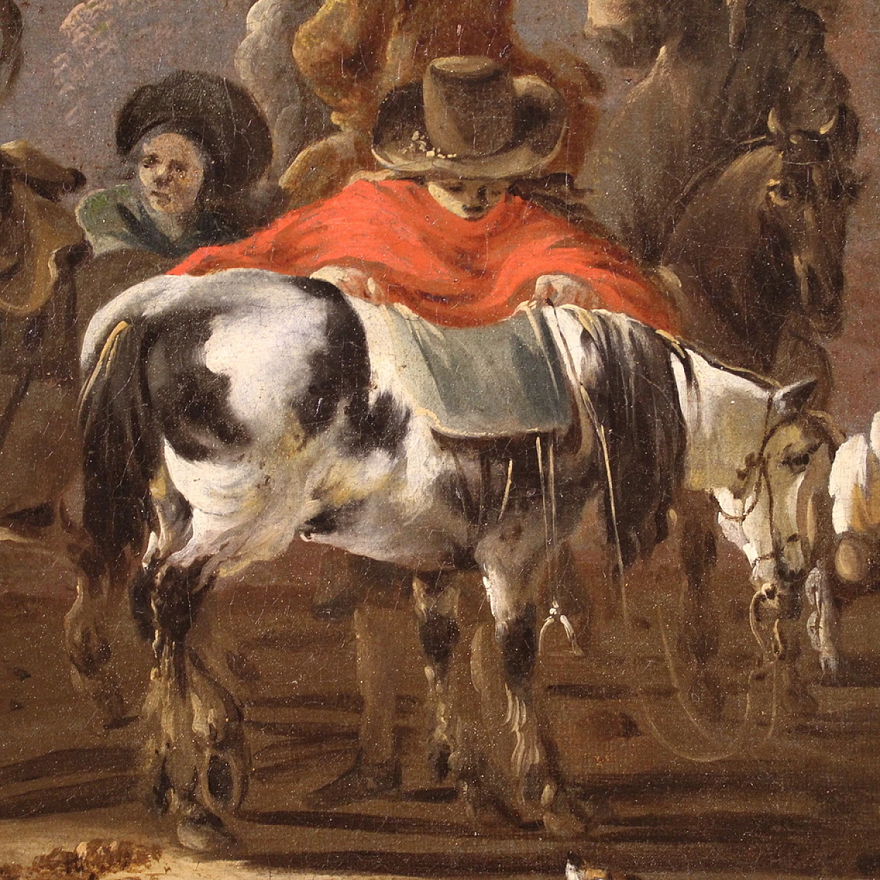 Flemish painting from the 17th century, hunting scene 10