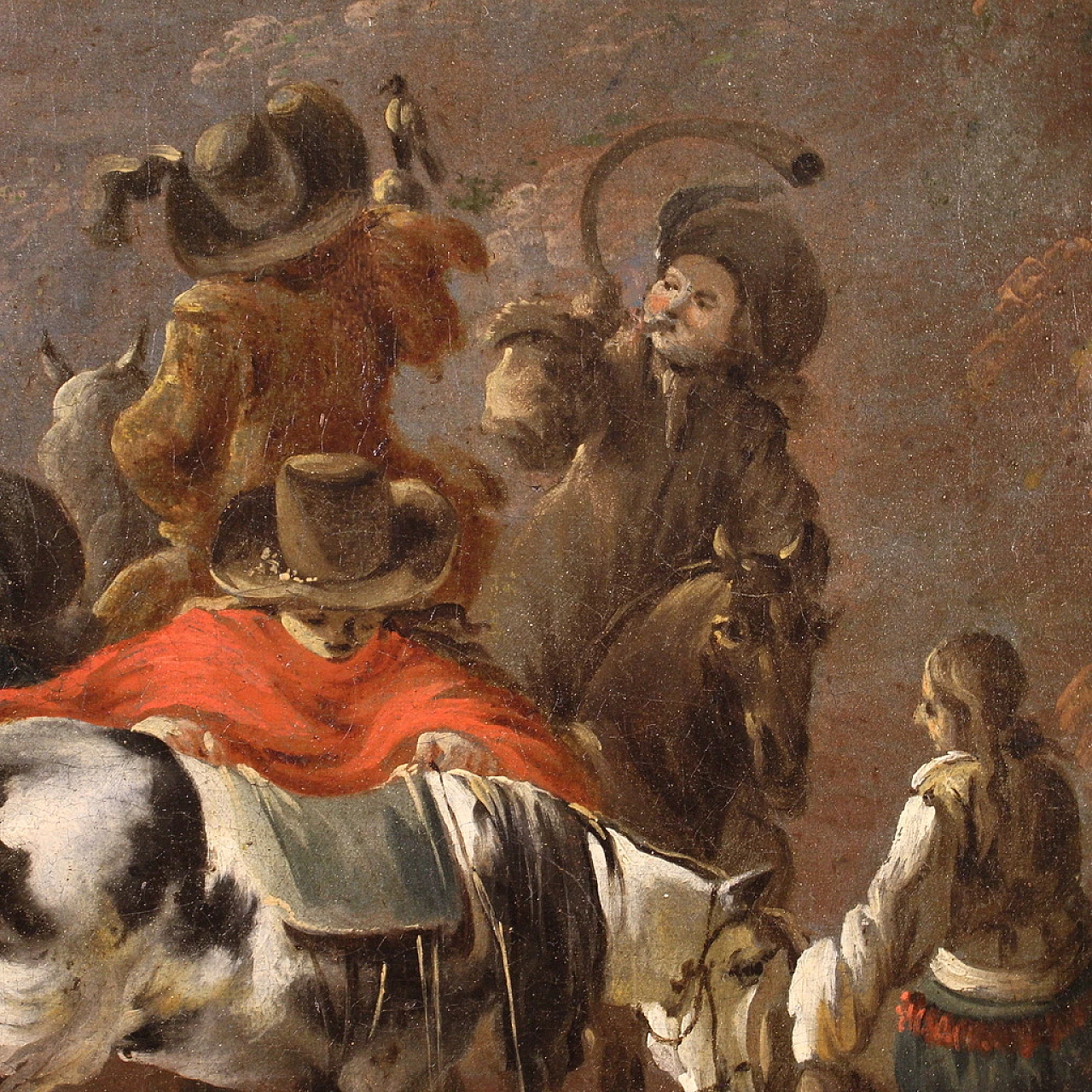 Flemish painting from the 17th century, hunting scene 14