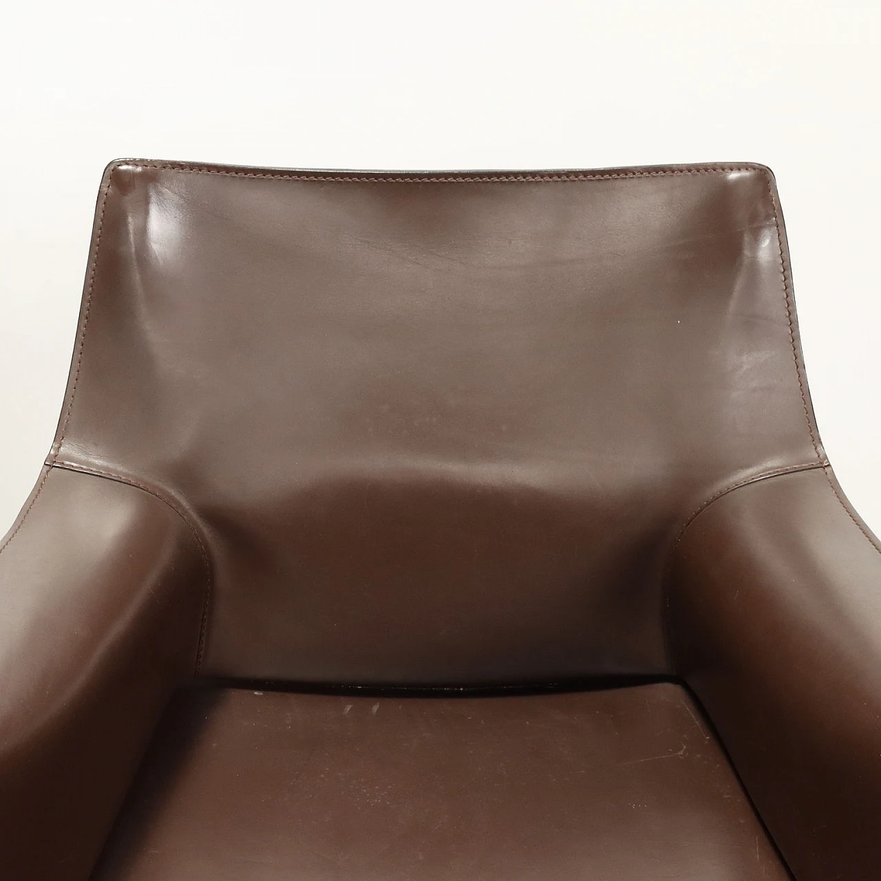 Pair of Cab 413 chairs by Mario Bellini for Cassina, 1980s 4