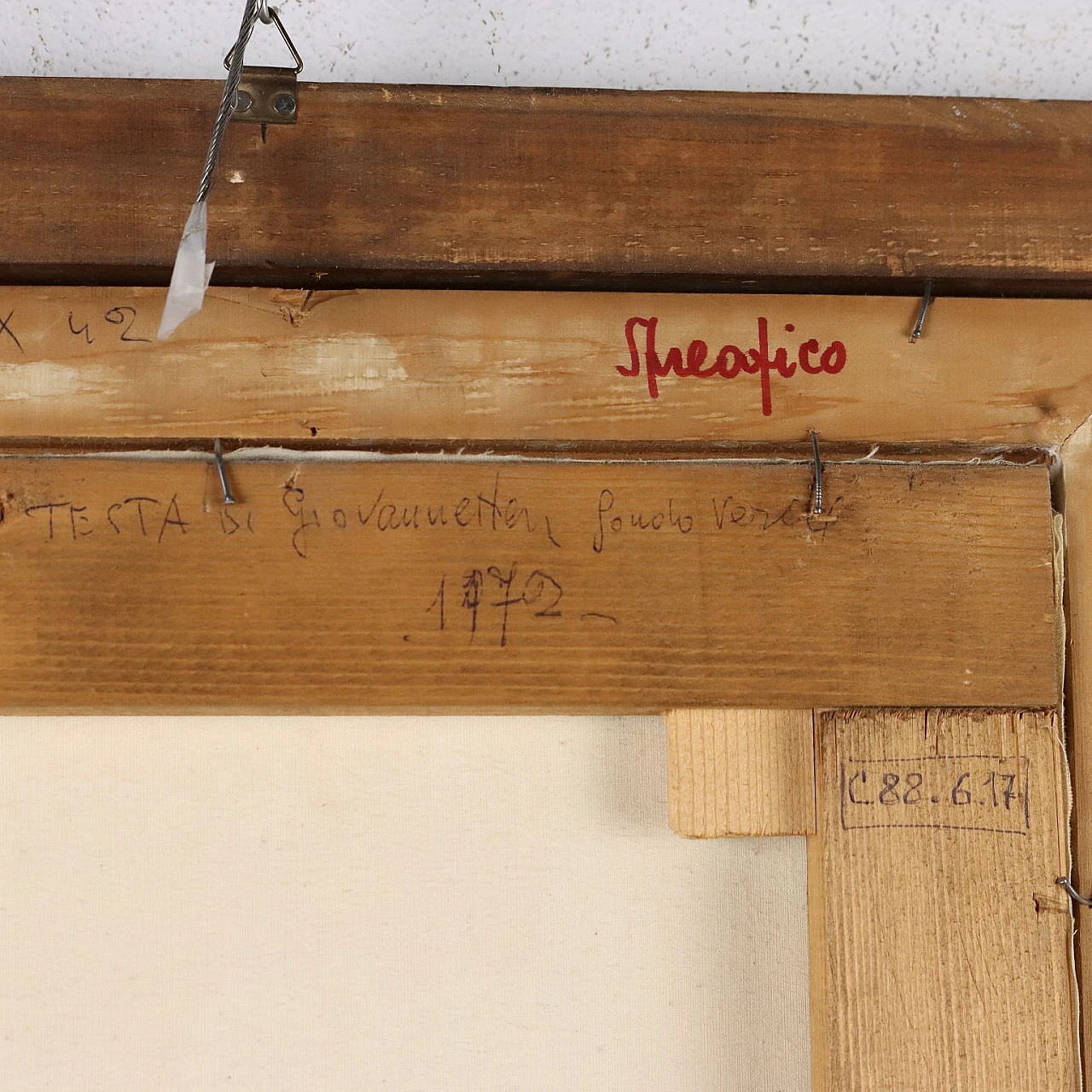 Edoardo Spreafico, Testa di giovanetta, olio su tela, 1972 10