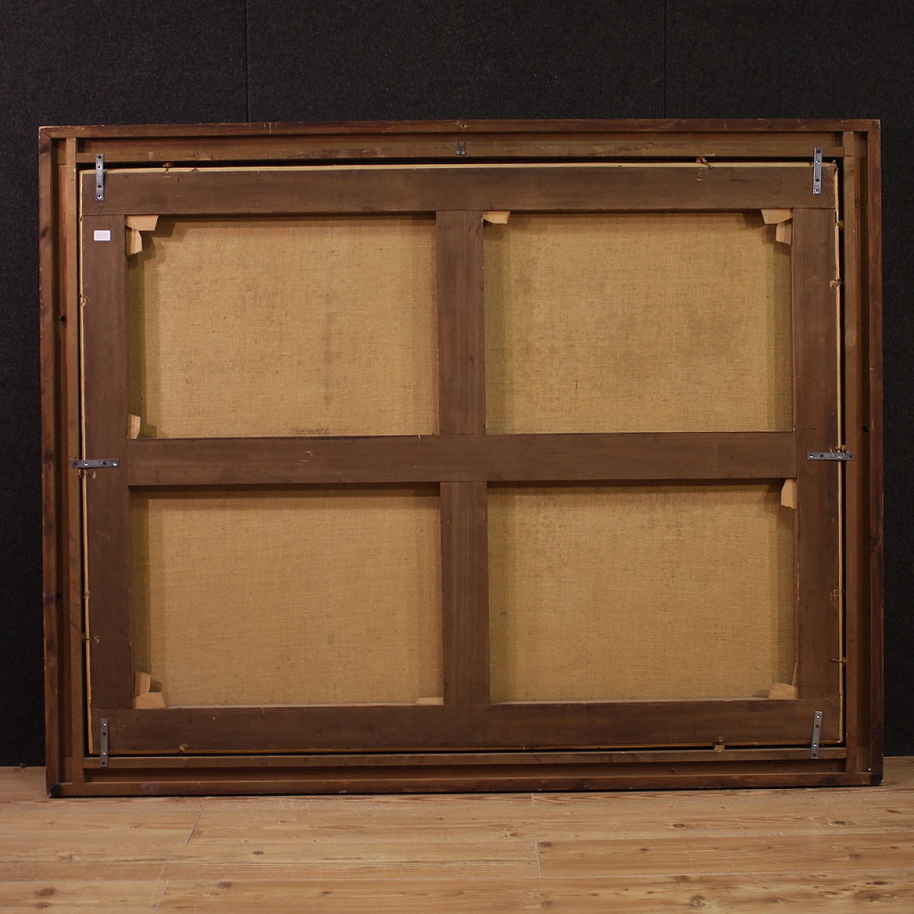 Interno della Cattedrale di Anversa, dipinto scuola fiamminga del XVII 5