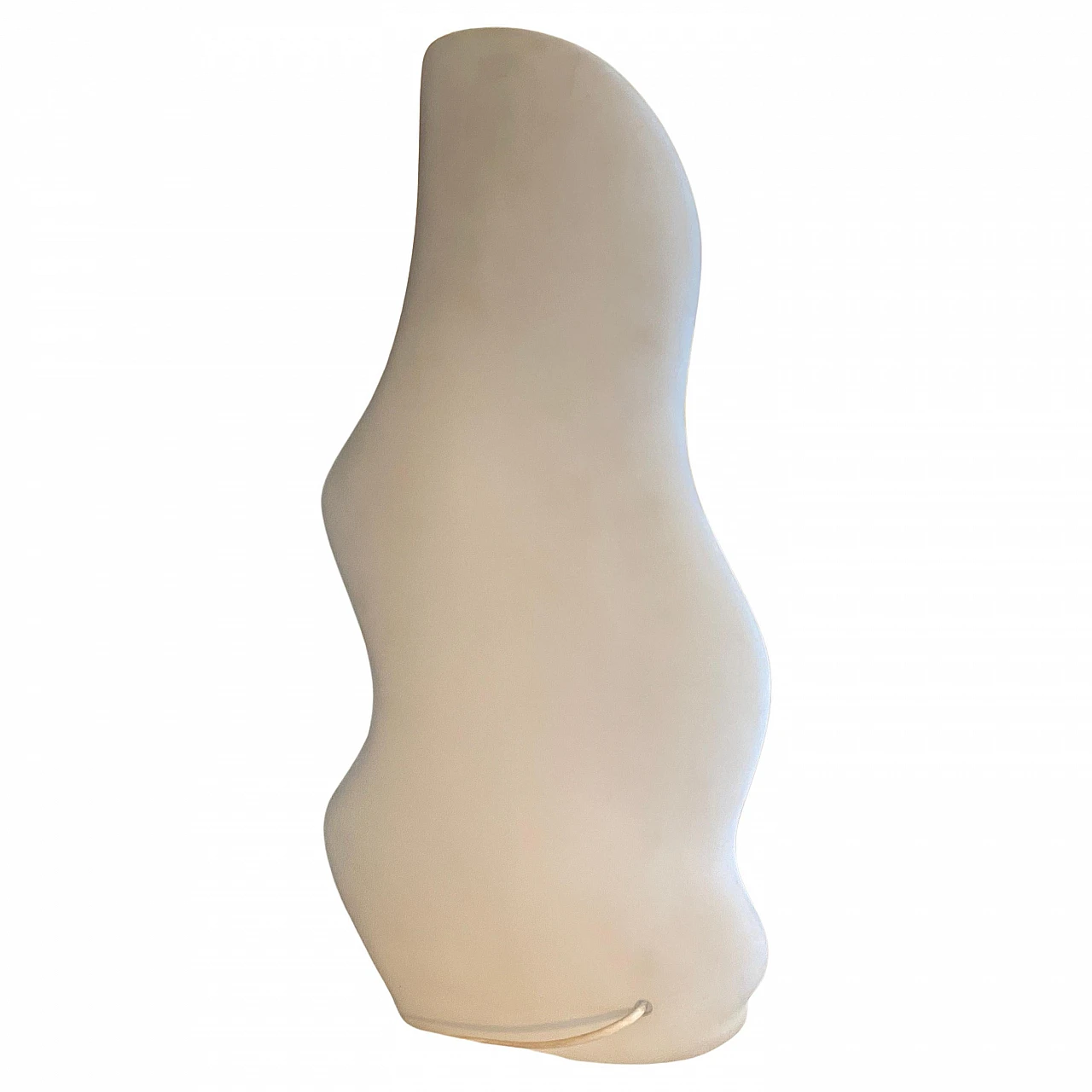 Lampada da tavolo Iceberg in vetro smerigliato anni '80 1