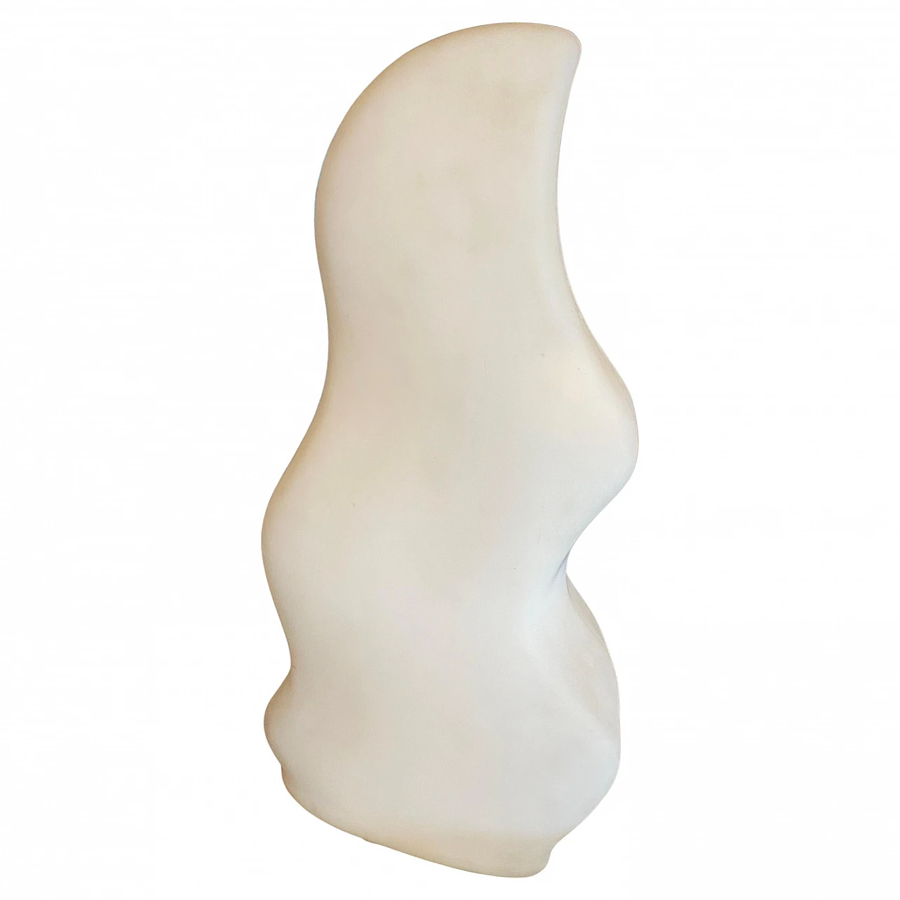 Lampada da tavolo Iceberg in vetro smerigliato anni '80 2