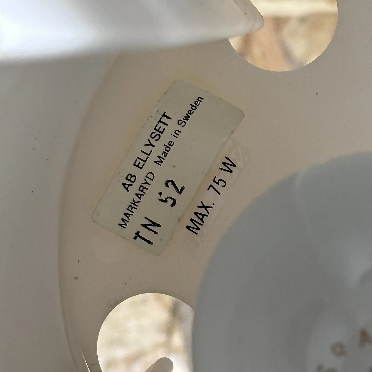 Lampada a sospensione anni '70, TN 52 di Torsten Orrling per Hans Agne Jakobsson 7