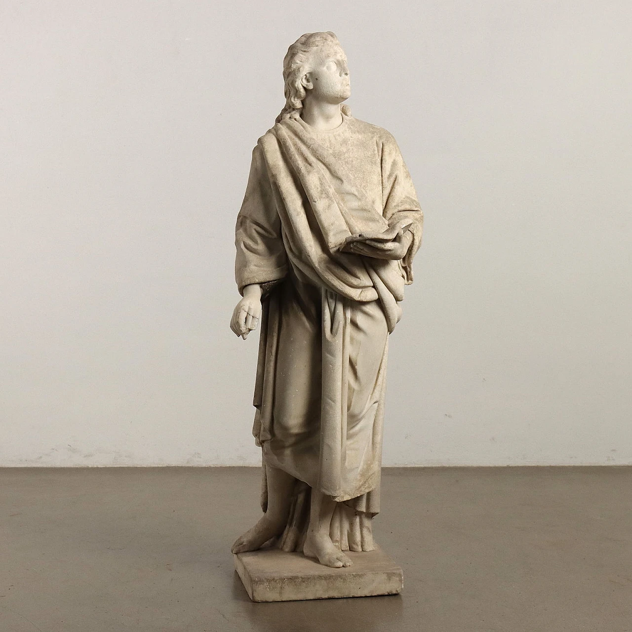 Filosofo, statua in Marmo bianco di Carrara, '800 3