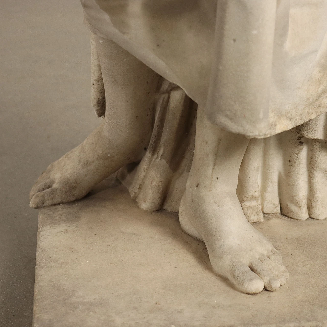 Filosofo, statua in Marmo bianco di Carrara, '800 9