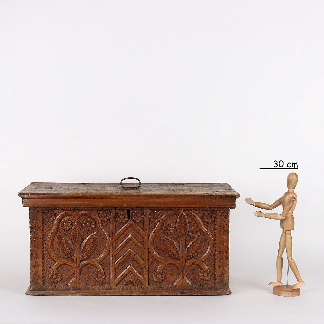 Cassetta tardo Rinascimentale in pino cembro e acero, inizio '600 2