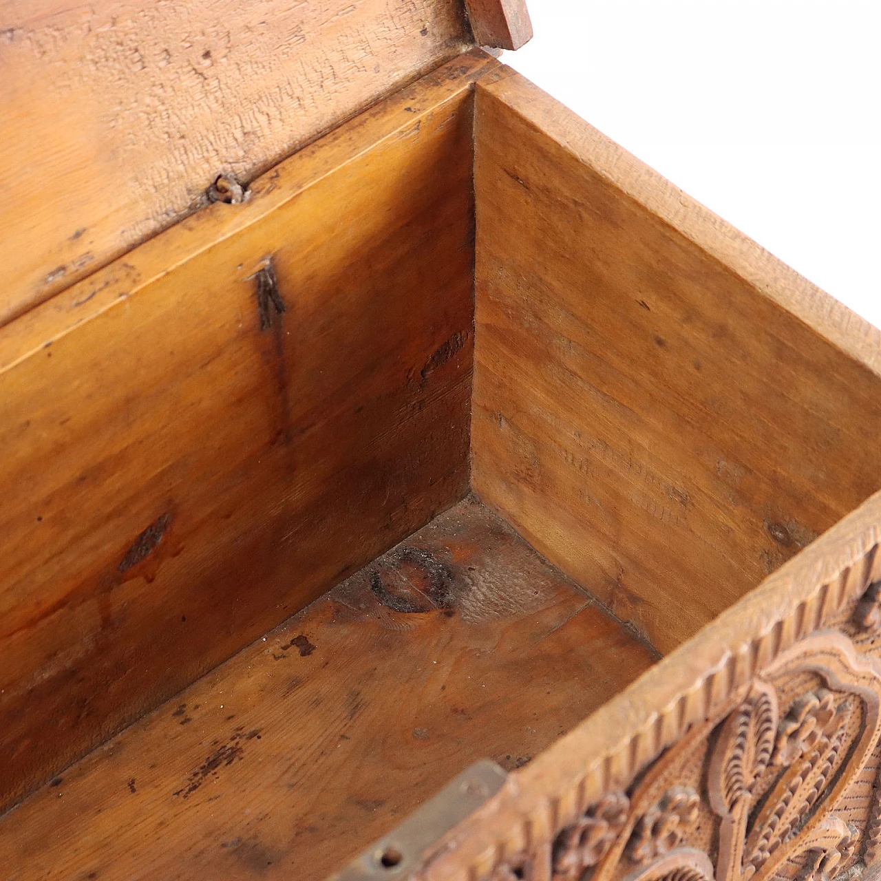 Cassetta tardo Rinascimentale in pino cembro e acero, inizio '600 8