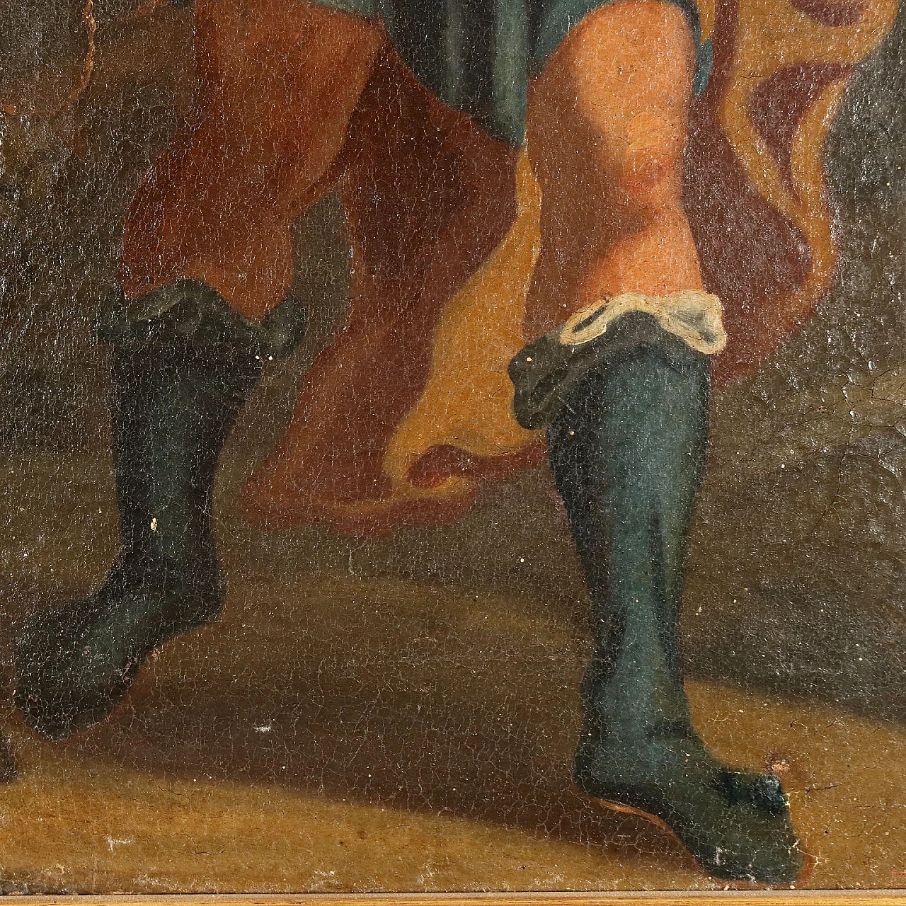 The flight into Egypt, oil on canvas, 18th century 7