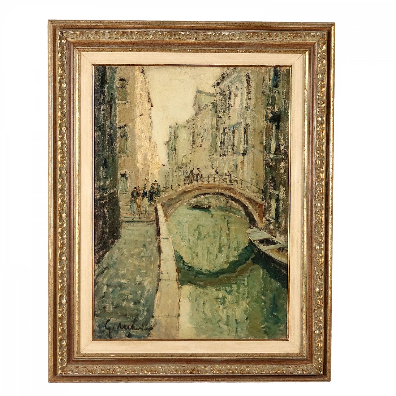 Giuseppe Marino, Il Ponte Rosso a Venezia, olio su tela 1