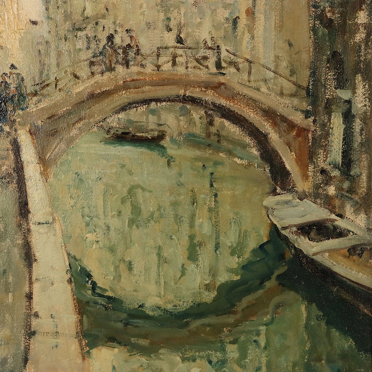 Giuseppe Marino, Il Ponte Rosso a Venezia, olio su tela 3