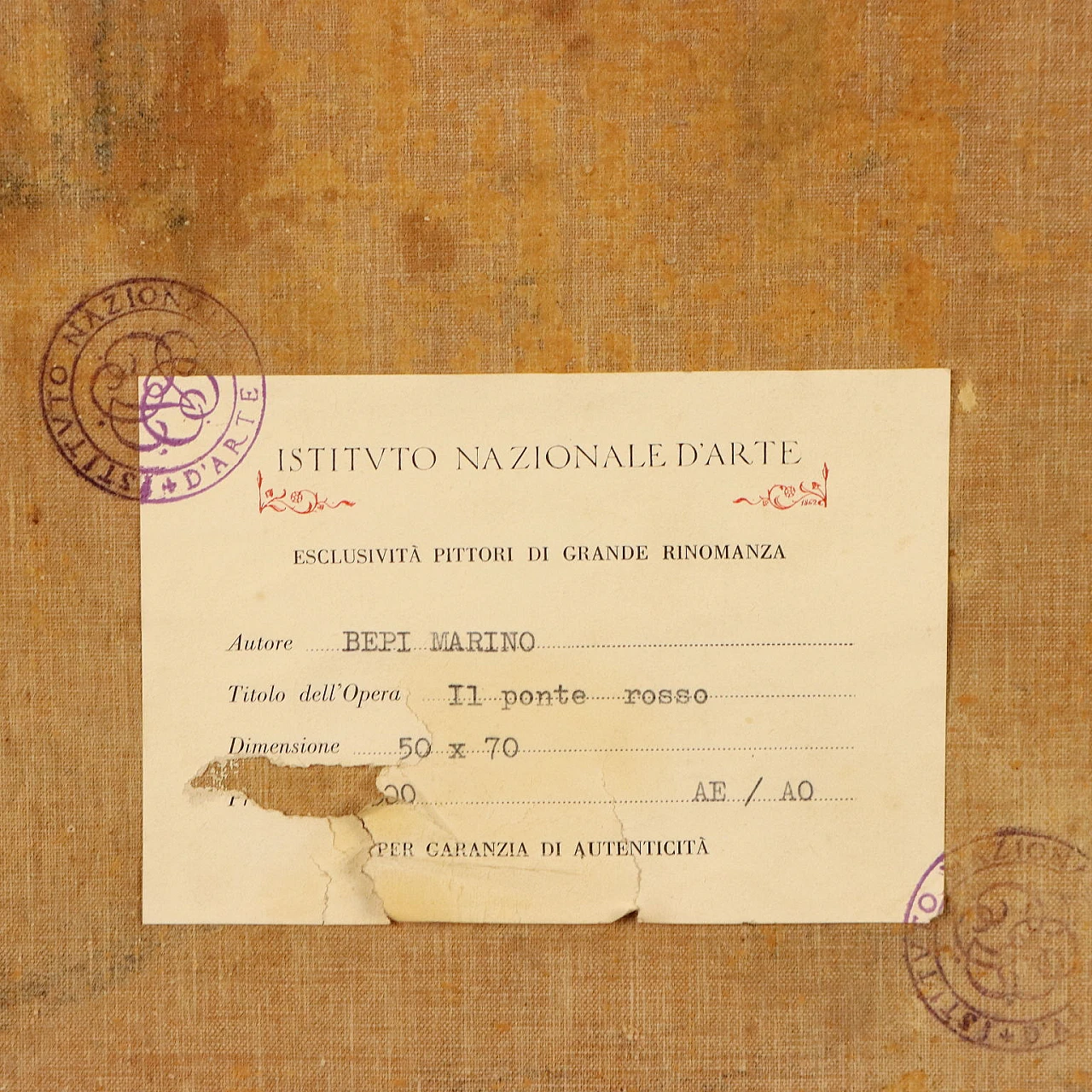 Giuseppe Marino, Il Ponte Rosso a Venezia, olio su tela 10