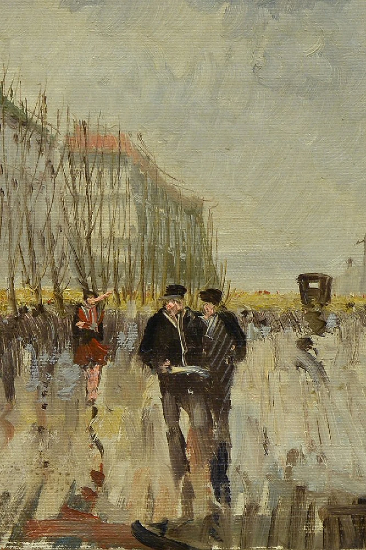 Old Paris di Giulio De Simone, olio su tela, anni '70 2