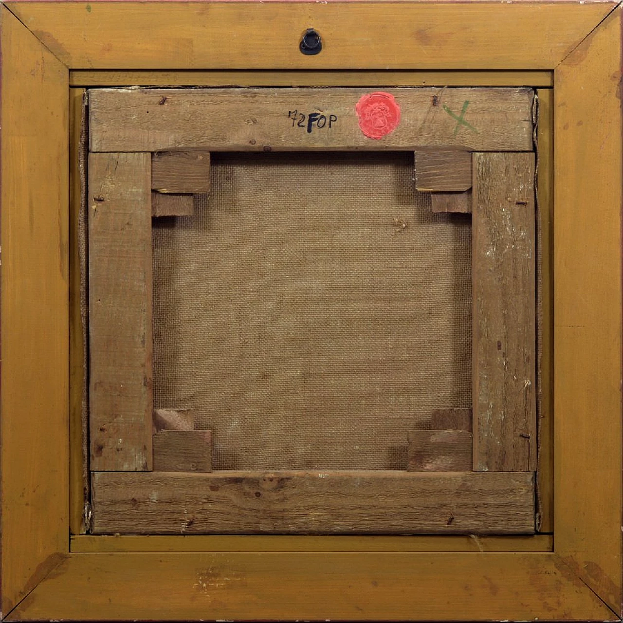 Vaso con uva nera di Salvatore Marinelli, olio su tela, anni '90 5